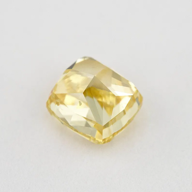 GIA Certified 1.01ct. Fancy Intense Yellow Loose Natural Diamond Cushion SI2 Untreated|Certificate|Genuine|Yellow Diamond