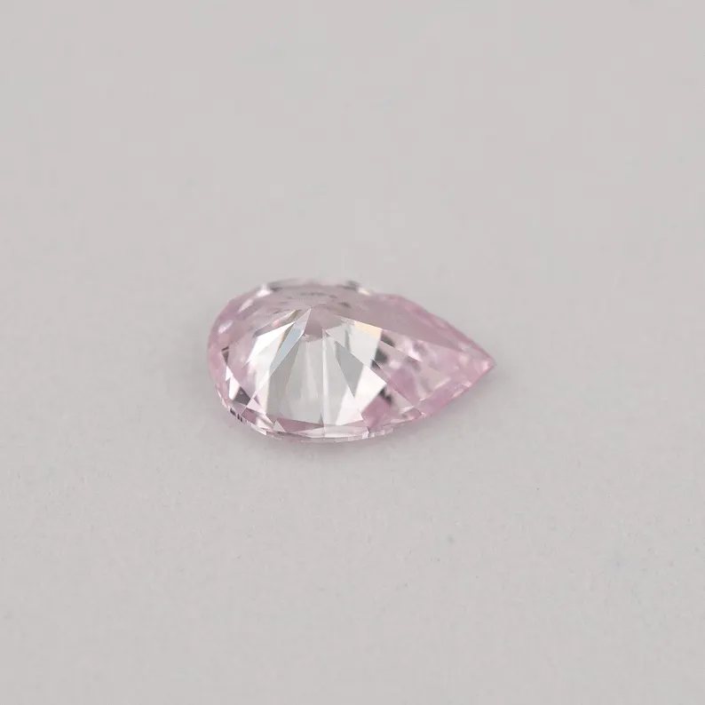Argyle Certified 0.16ct 7PP Fancy Purple Pink Natural Argyle Pink Diamond Pear Brilliant