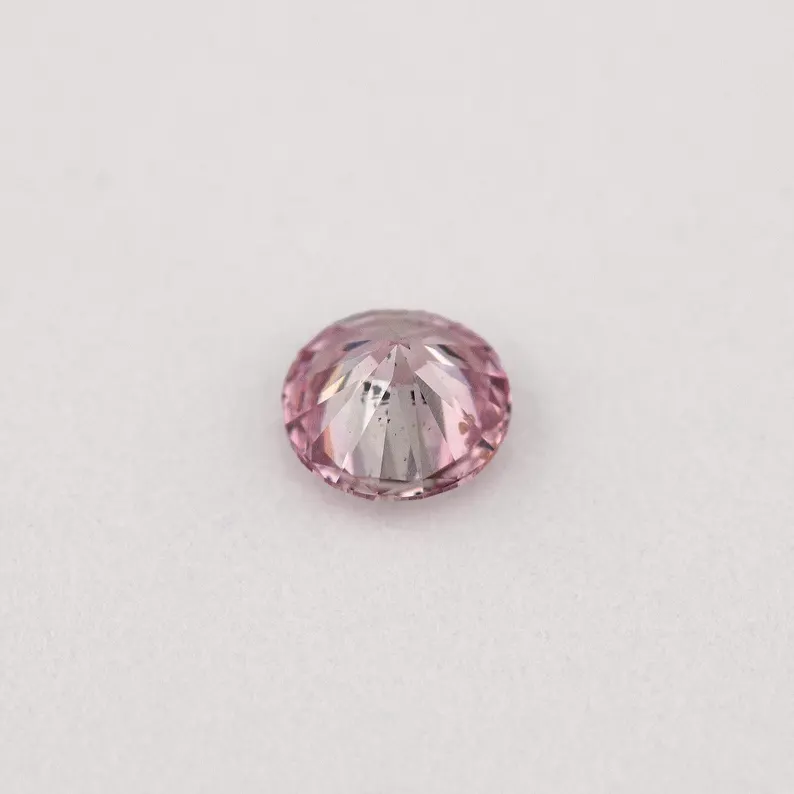 Argyle Certified 0.14ct 7PP Fancy Pink Natural Argyle Pink Diamond Round Brilliant