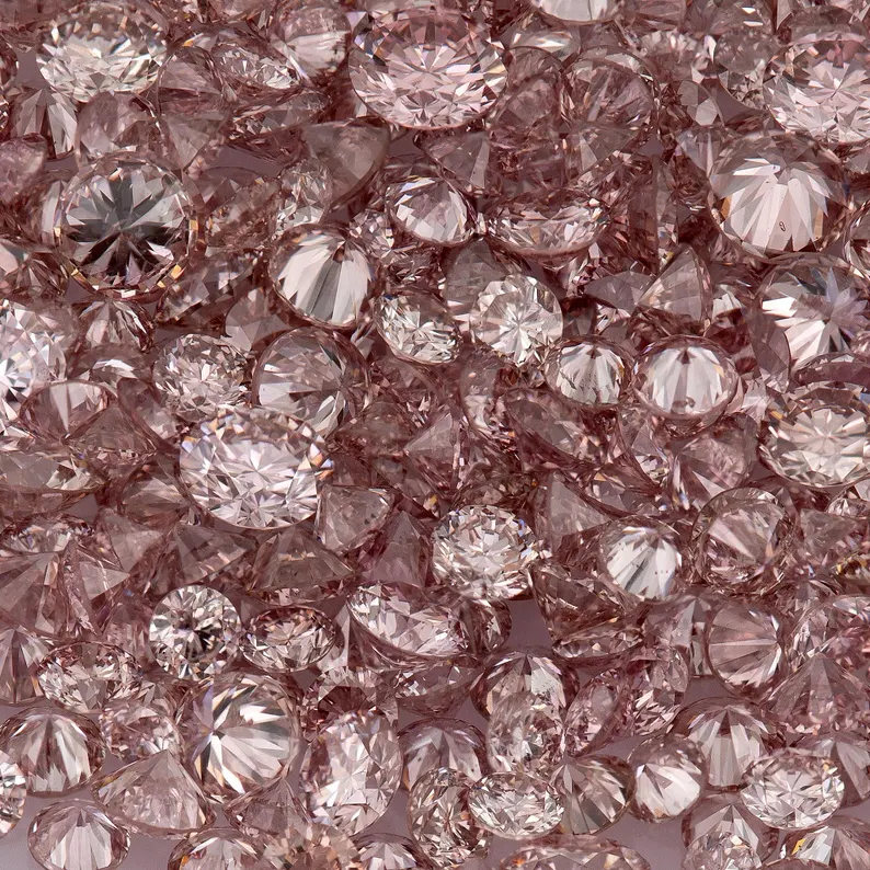 Deluxe Pink Diamonds 0.25ct 0.8mm to 2.2mm mix scoop Argyle Pink Diamond Untreated Natural Pink Diamonds Round|Melee|accents|Argyle