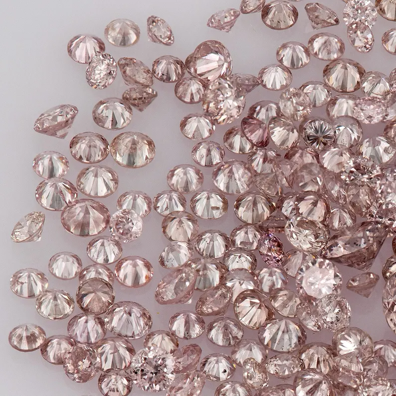 Argyle Pink Diamonds 0.25ct 0.8mm to .8mm mix scoop Dark Pink Diamonds Untreated Natural Pink Diamond Round|Melee|accents|Argyle