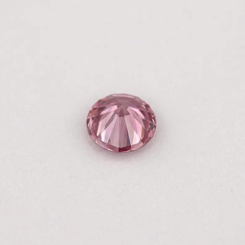 GIA Certified 0.13ct Fancy Intense Purplish Pink Natural Argyle Pink Diamond Round Brilliant VS1