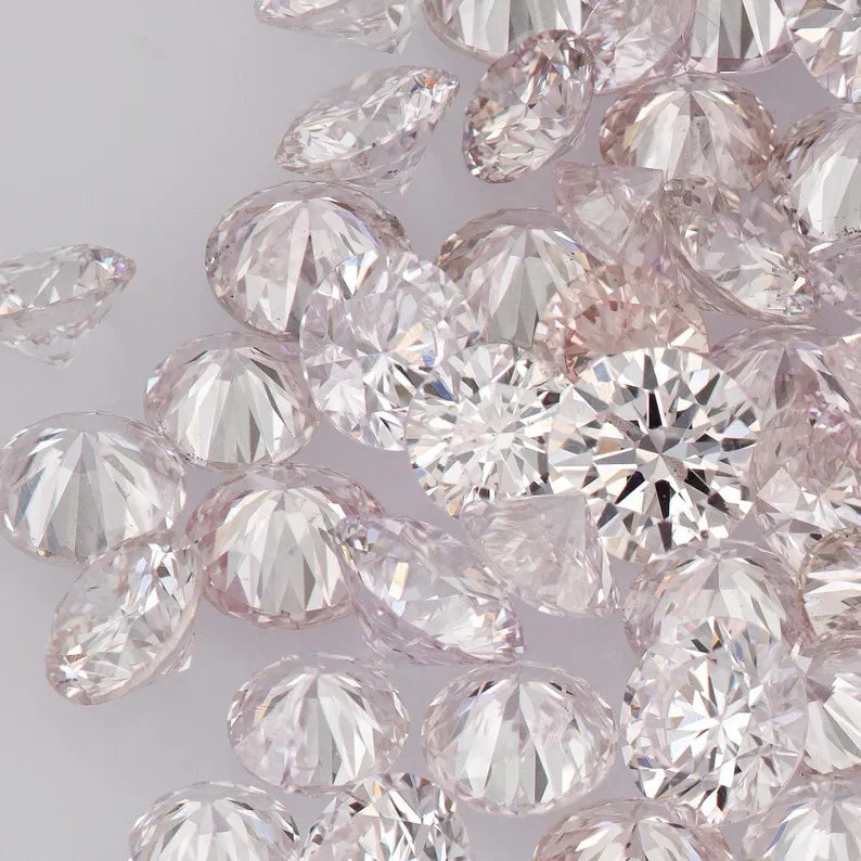 Light Pink Diamonds 0.25ct 1.8mm to 2.2mm mix scoop Argyle Pink Diamond Untreated Natural Pink Diamonds Round|Melee|accents|Argyle
