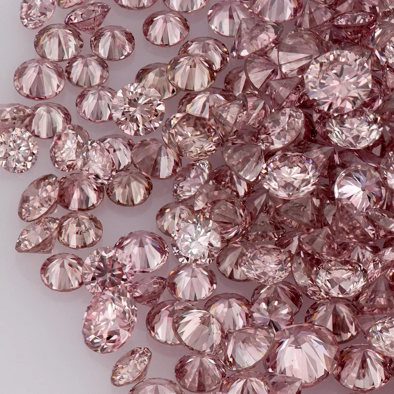 Intense Pink Diamonds 0.25ct 0.8mm to 2.2mm mix scoop Argyle Pink Diamond Untreated Natural Pink Diamonds Round|Melee|accents|Argyle