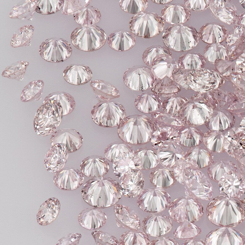 Argyle Pink Diamonds 0.25ct 0.8mm to 2.2mm mix scoop Argyle Pink Diamonds Untreated Natural Pink Diamond Round|Melee|accents|Argyle