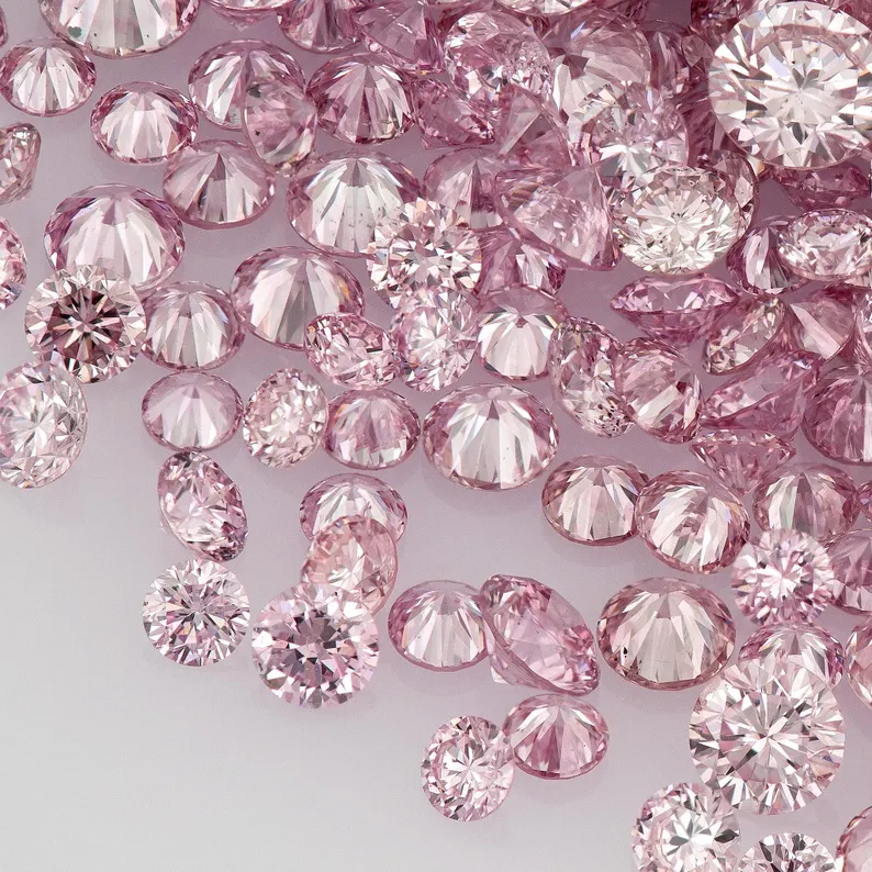 Argyle Pink Diamonds 0.25ct 0.8mm to 2.2mm mix scoop Deluxe Pink Diamonds Untreated Natural Pink Diamond Round|Melee|accents|Argyle
