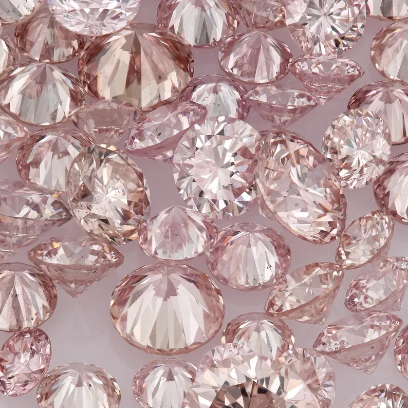 Collection Pink Diamonds 0.25ct 1.8mm to 2.2mm mix scoop Argyle Pink Diamond Untreated Natural Pink Diamonds Round|Melee|accents|Argyle