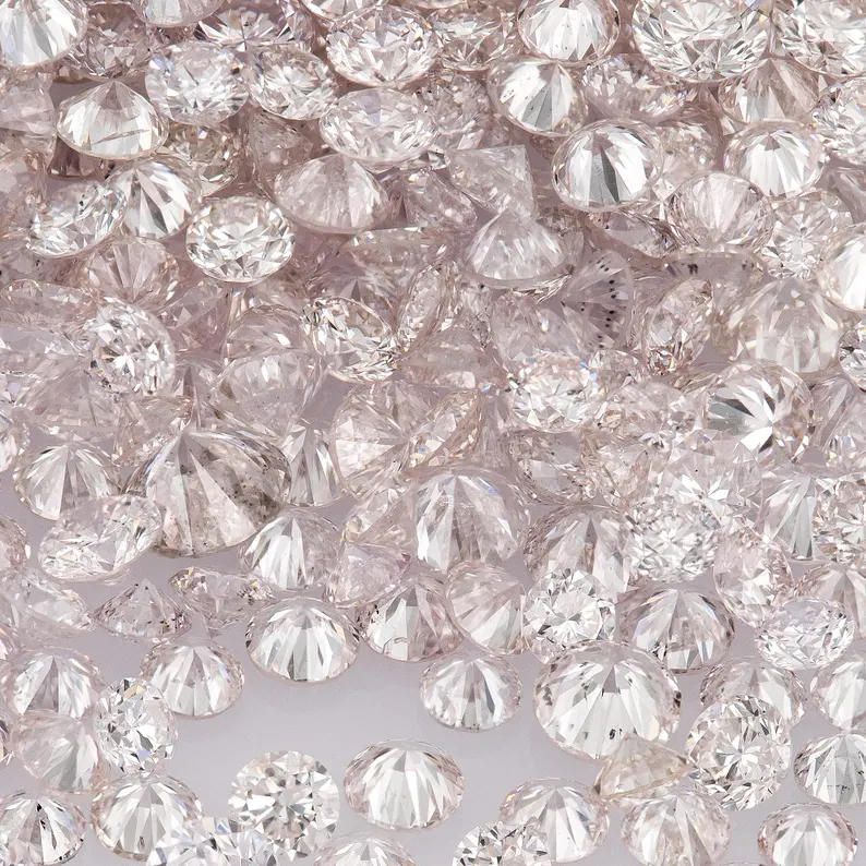 Light Argyle Pink Diamonds 0.25ct 0.8mm to 2.2mm mix scoop Argyle Pink Diamonds Untreated Natural Pink Diamond Round|Melee|accents|Argyle