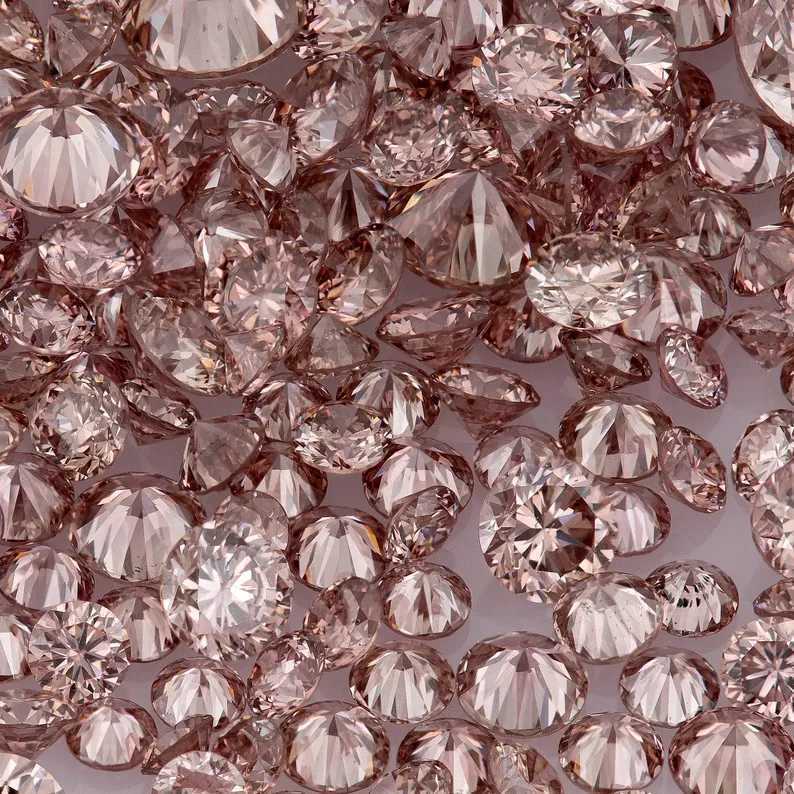 Deluxe Pink Diamonds 0.25ct 0.8mm to 2.2mm mix scoop Argyle Pink Diamond Untreated Natural Pink Diamonds Round|Melee|accents|Argyle