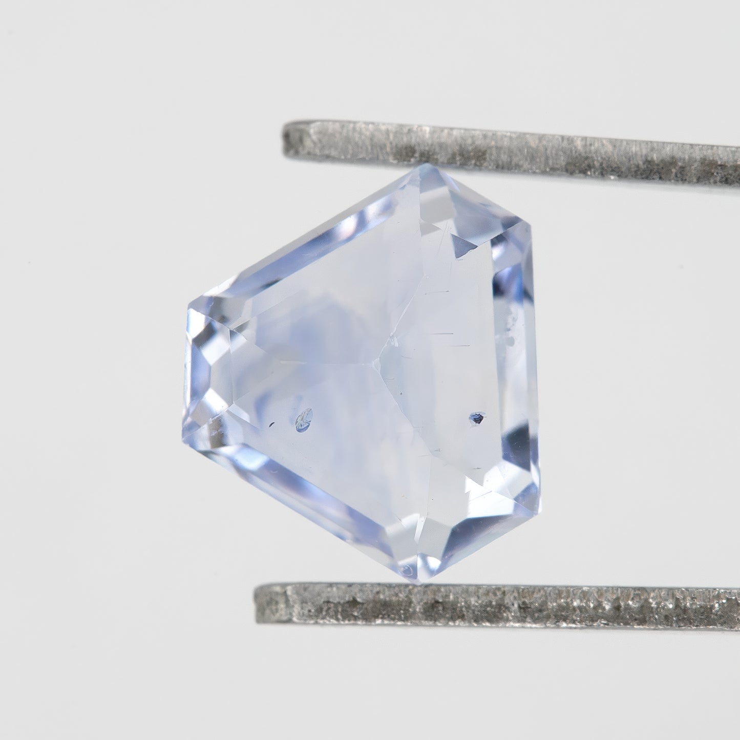 Icy Blue with Subtle Violet Undertones Geometric Cut Sapphire | 1.35 Ct Natural Untreated Gem | Eye Clean Stone for Fine Jewelry Design