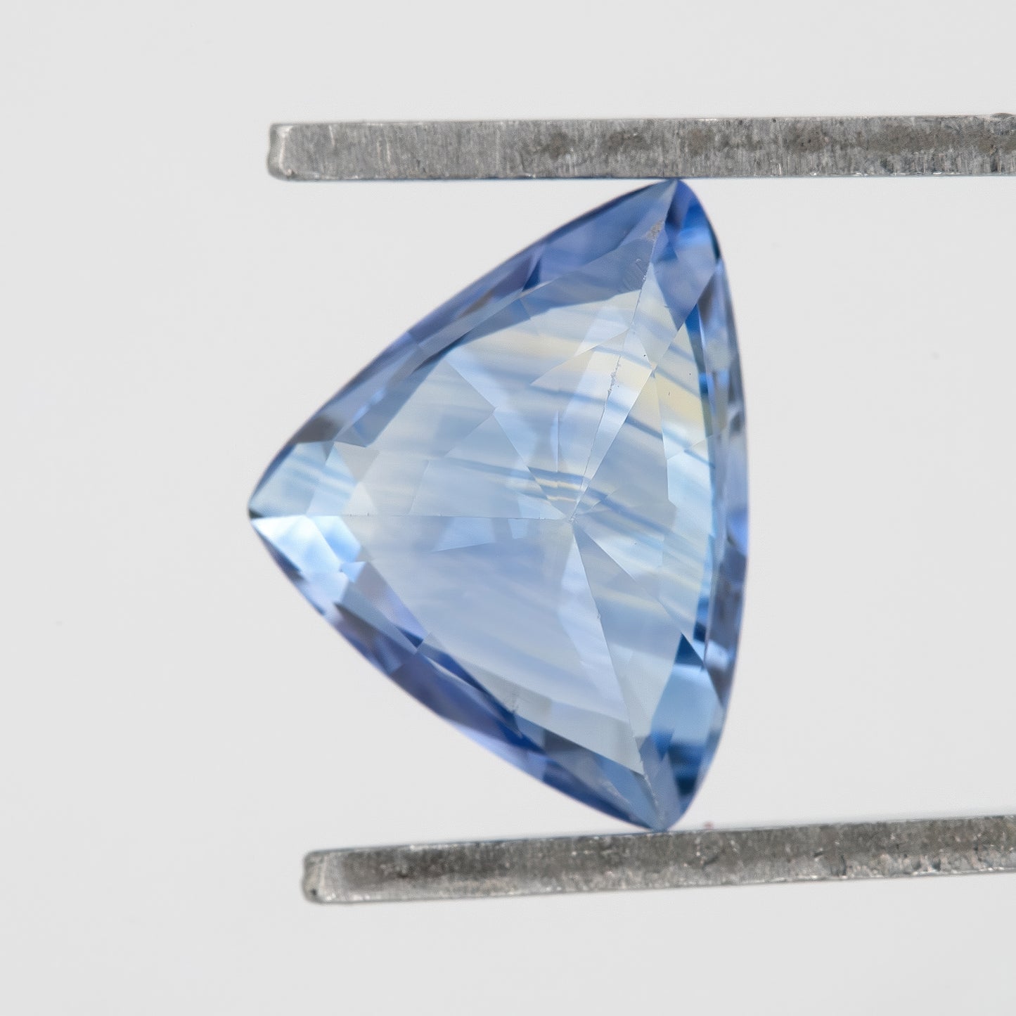 Light Cornflower Blue with Icy Brilliance Trillion Cut Sapphire | 1.26 Ct Unheated Natural Eye Clean Gem | For Statement Rings & Fine Jewelry