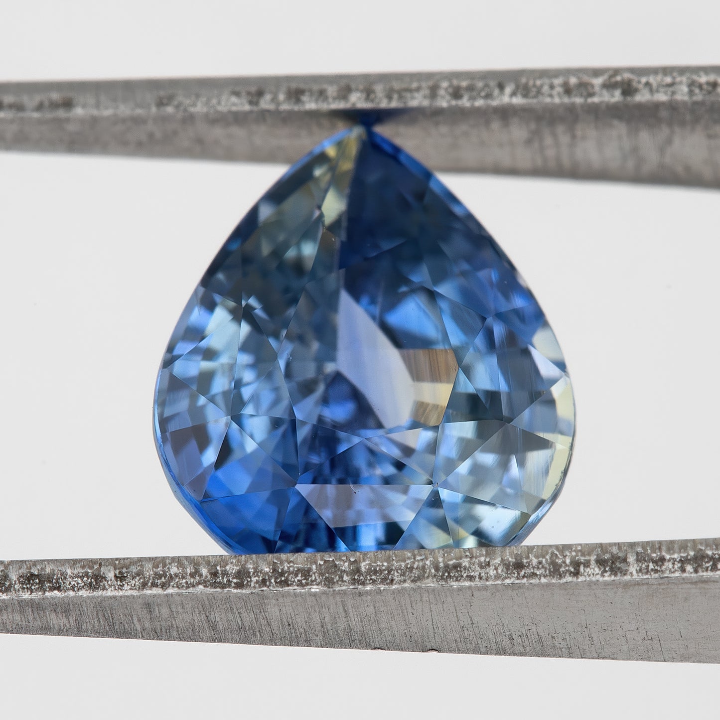 Bicolor – Blue & Yellow | Natural Sapphire 2.03 Ct | Pear Cut Heated Gemstone | Eye Clean Loose Ceylon Stone for Jewelry or Ring Making