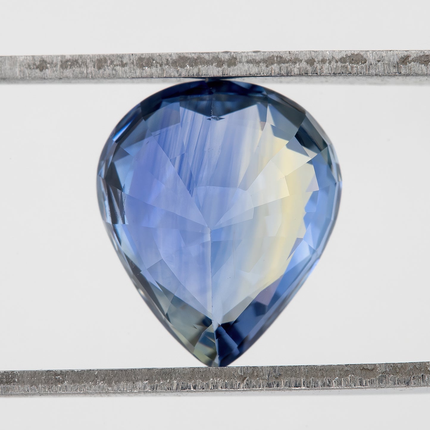 Bicolor – Blue & Yellow | Natural Sapphire 2.03 Ct | Pear Cut Heated Gemstone | Eye Clean Loose Ceylon Stone for Jewelry or Ring Making