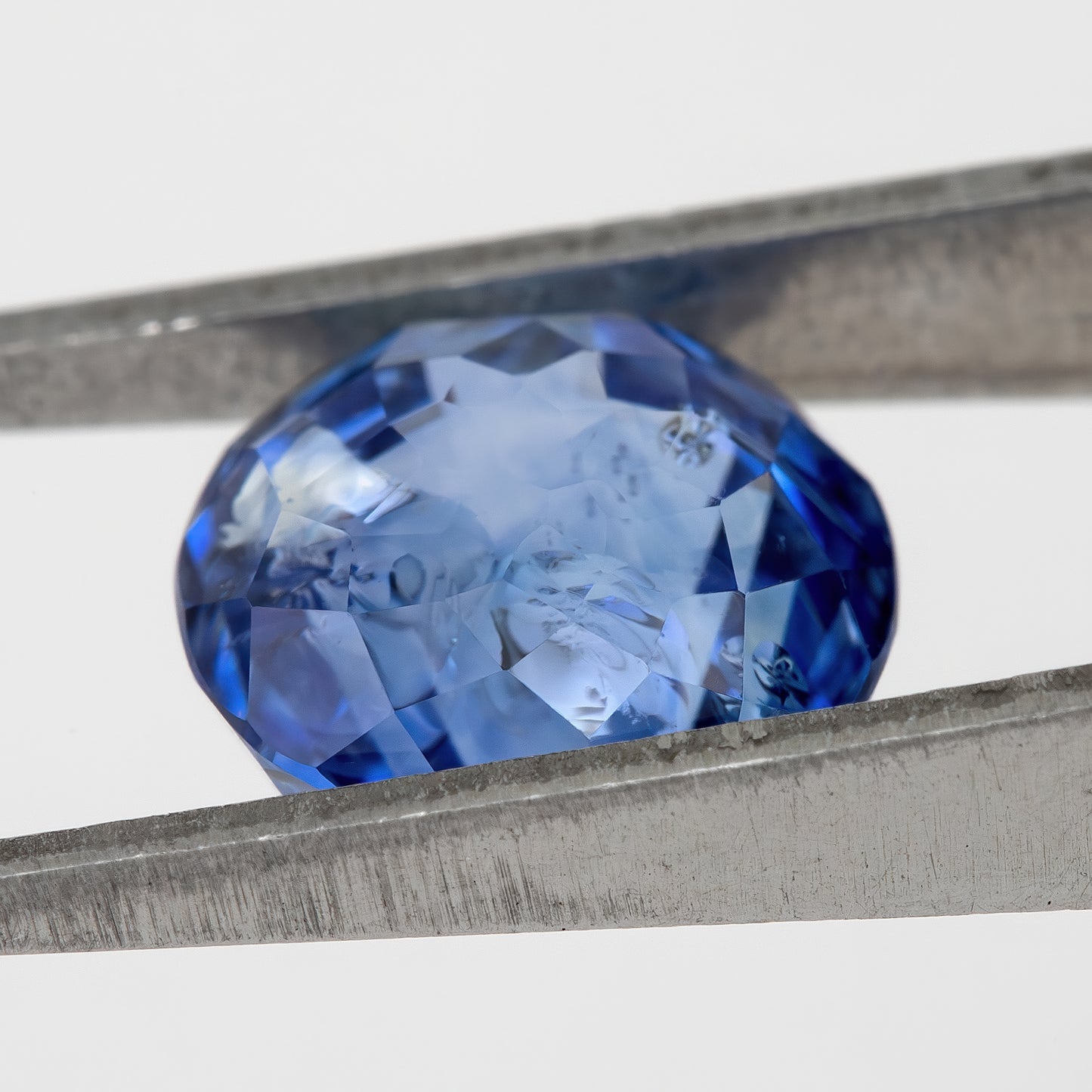 Bicolor – Blue | Natural Sapphire 3.35 Ct | Round Cut Heated Gemstone | Eye Clean Loose Ceylon Sapphire for Ring or Pendant Jewelry Design