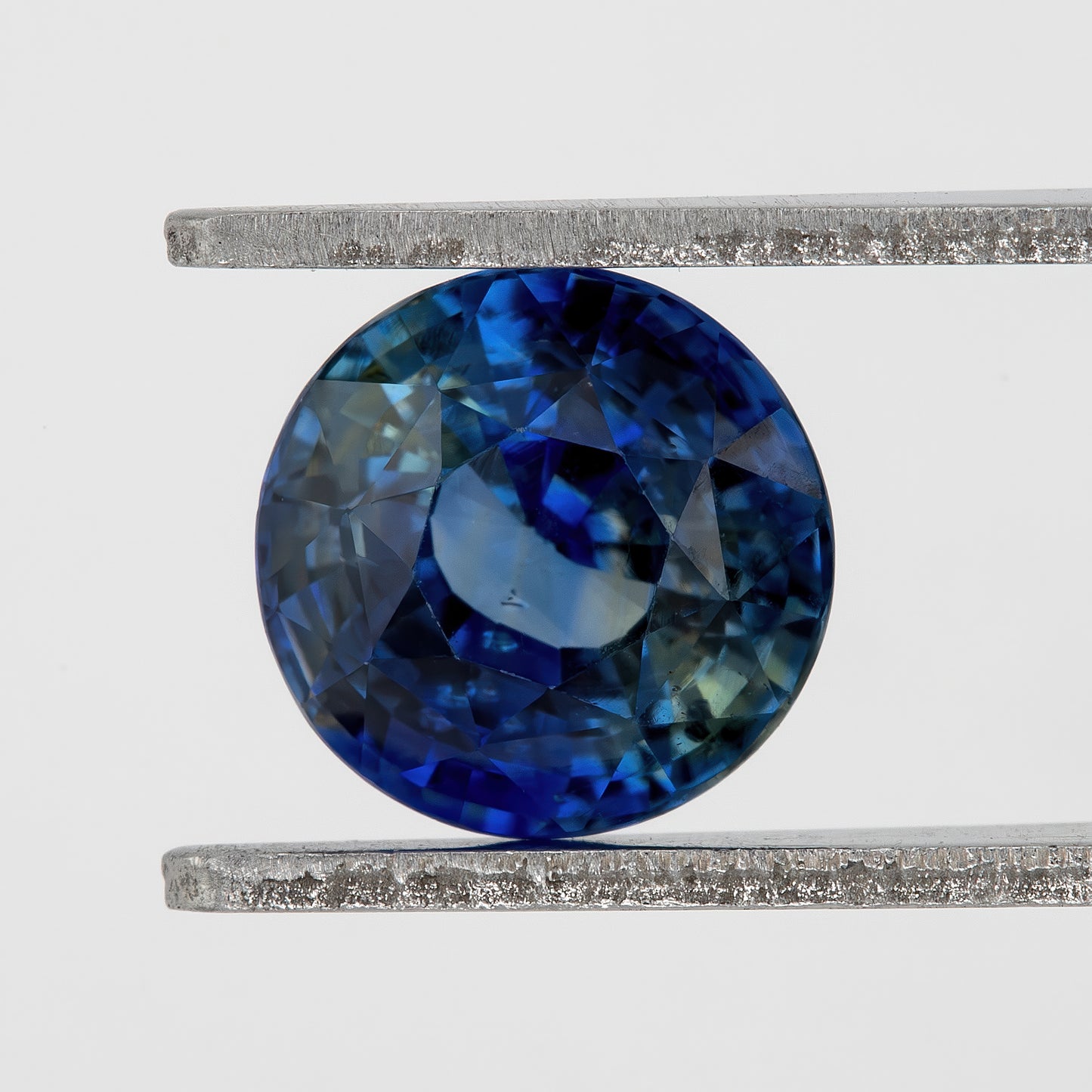 Bicolor – Blue | Natural Sapphire 1.54 Ct | Round Cut Ceylon Loose Gemstone | Heated Eye Clean Sapphire for Fine Jewelry Making