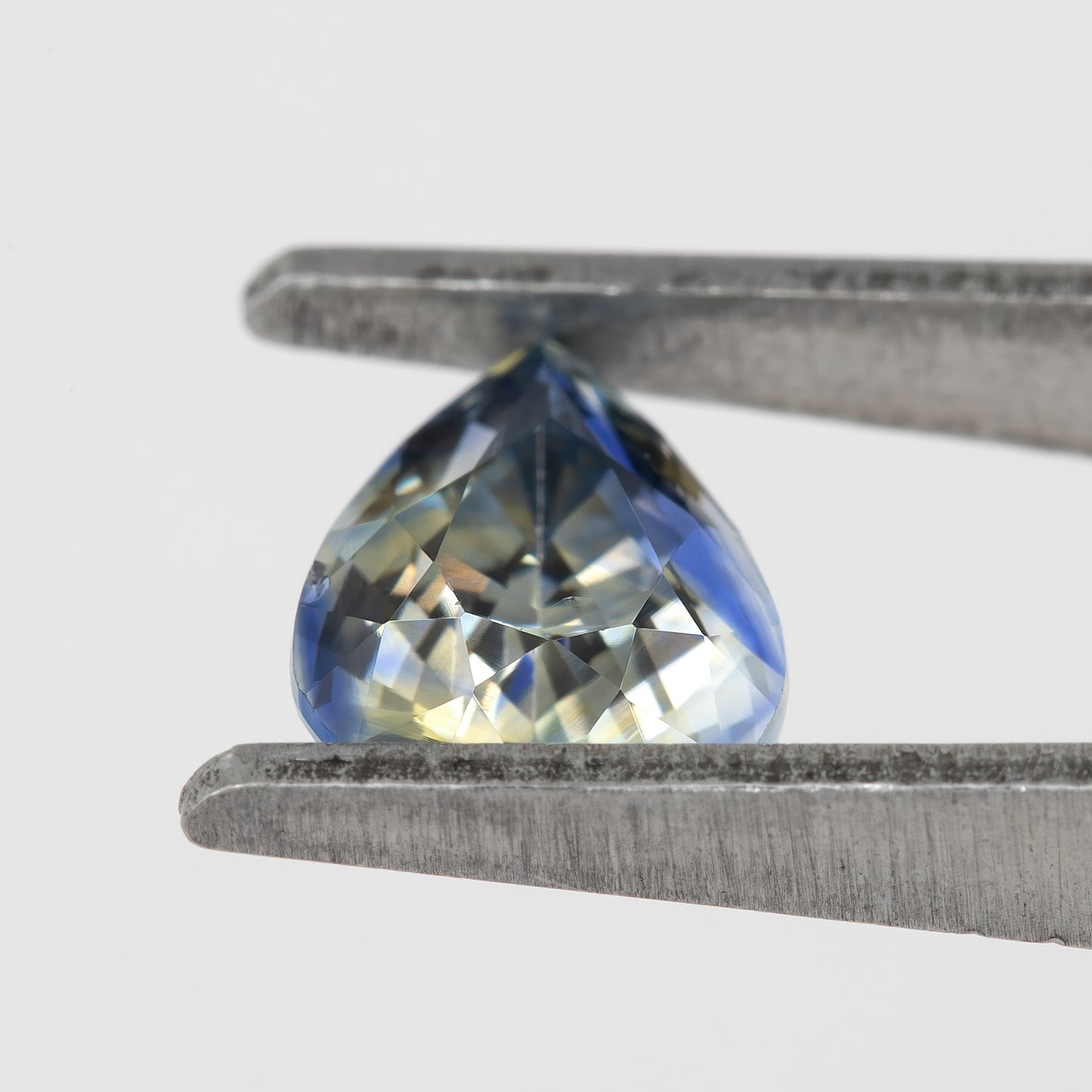 Bicolor – Blue & Yellow Sapphire 1.41 Ct | Pear Cut Heated Ceylon Gem | Eye Clean Loose Natural Stone for Fine Jewelry or Ring Design