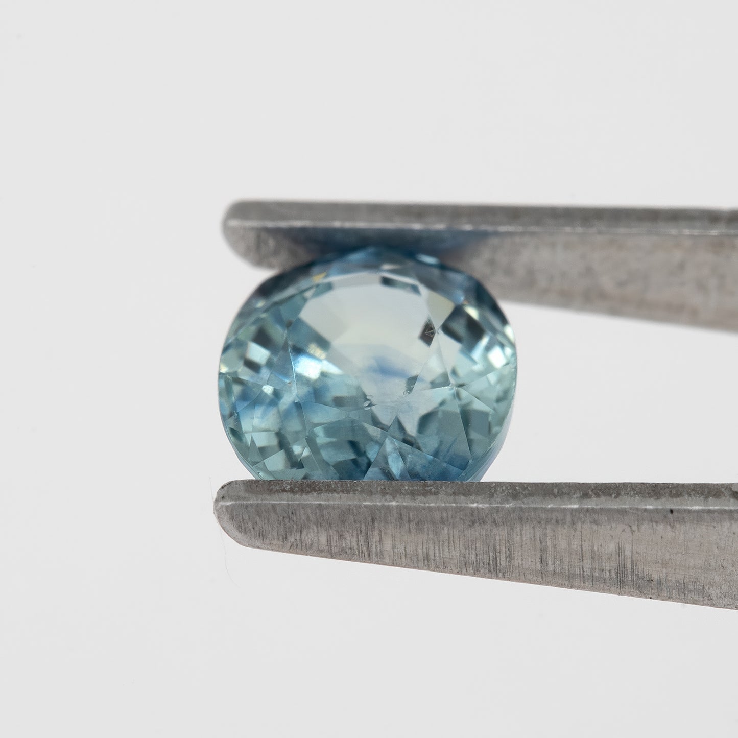 Bicolor – Blue & Icy White Sapphire 1.18 Ct | Oval Cut Untreated Eye Clean Ceylon Loose Gemstone | Rare Stone for Fine Jewelry Design
