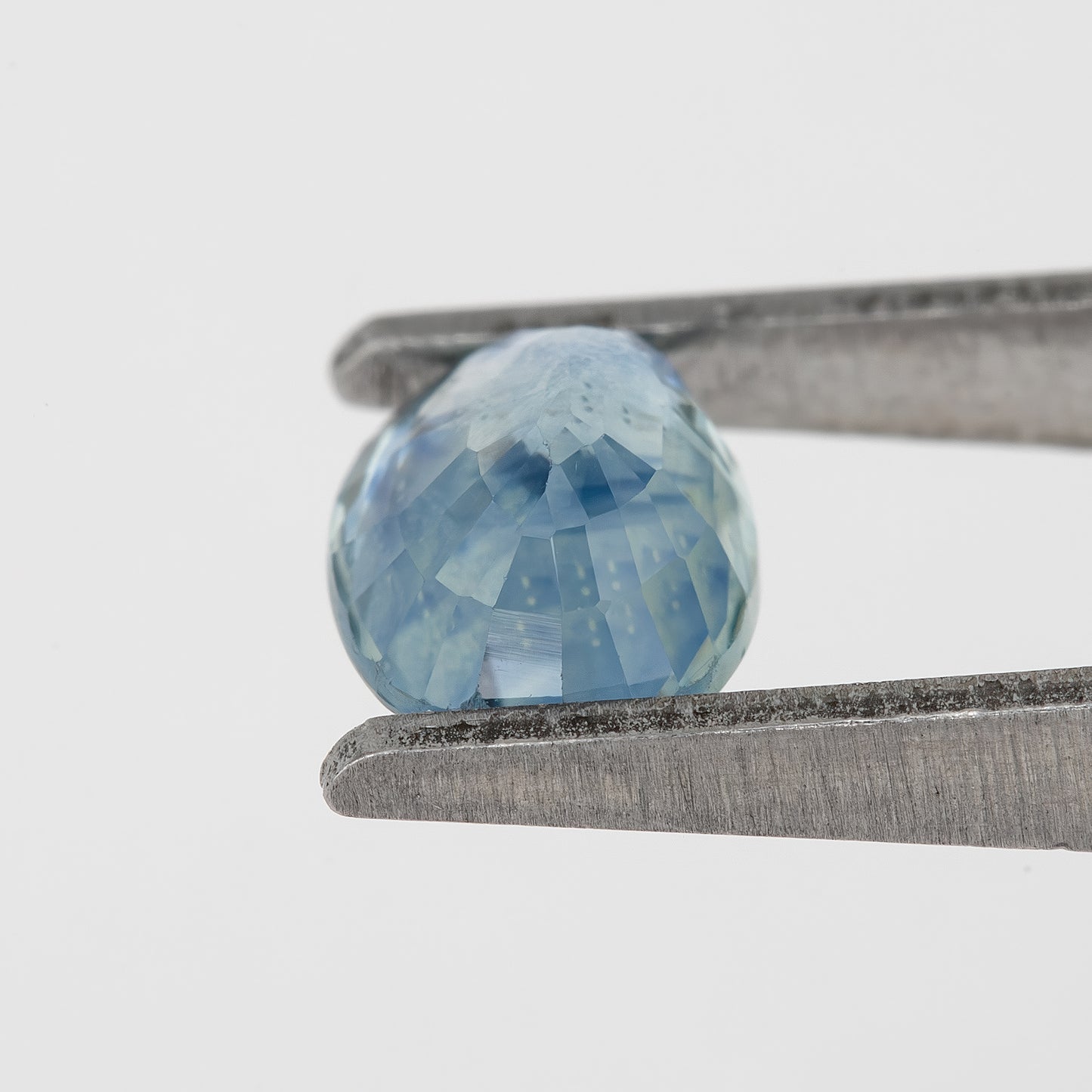 Bicolor – Blue & Icy White Sapphire 1.18 Ct | Oval Cut Untreated Eye Clean Ceylon Loose Gemstone | Rare Stone for Fine Jewelry Design