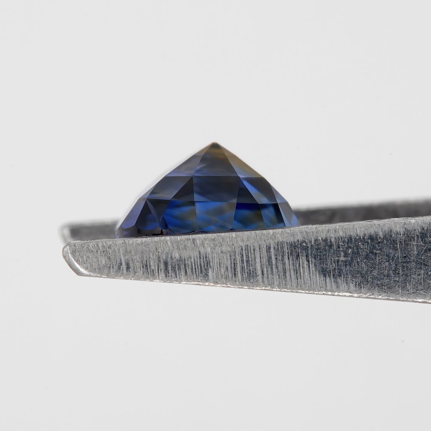 Bicolor – Deep Blue & Smoky White Sapphire 1.28 Ct | Oval Cut Untreated Ceylon Loose Gemstone | Eye Clean Rare Stone for Fine Jewelry Design