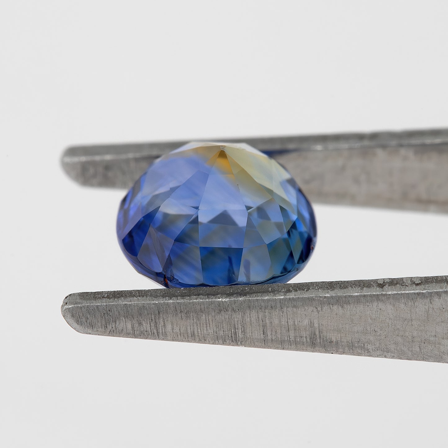 Bicolor – Deep Blue & Smoky White Sapphire 1.28 Ct | Oval Cut Untreated Ceylon Loose Gemstone | Eye Clean Rare Stone for Fine Jewelry Design