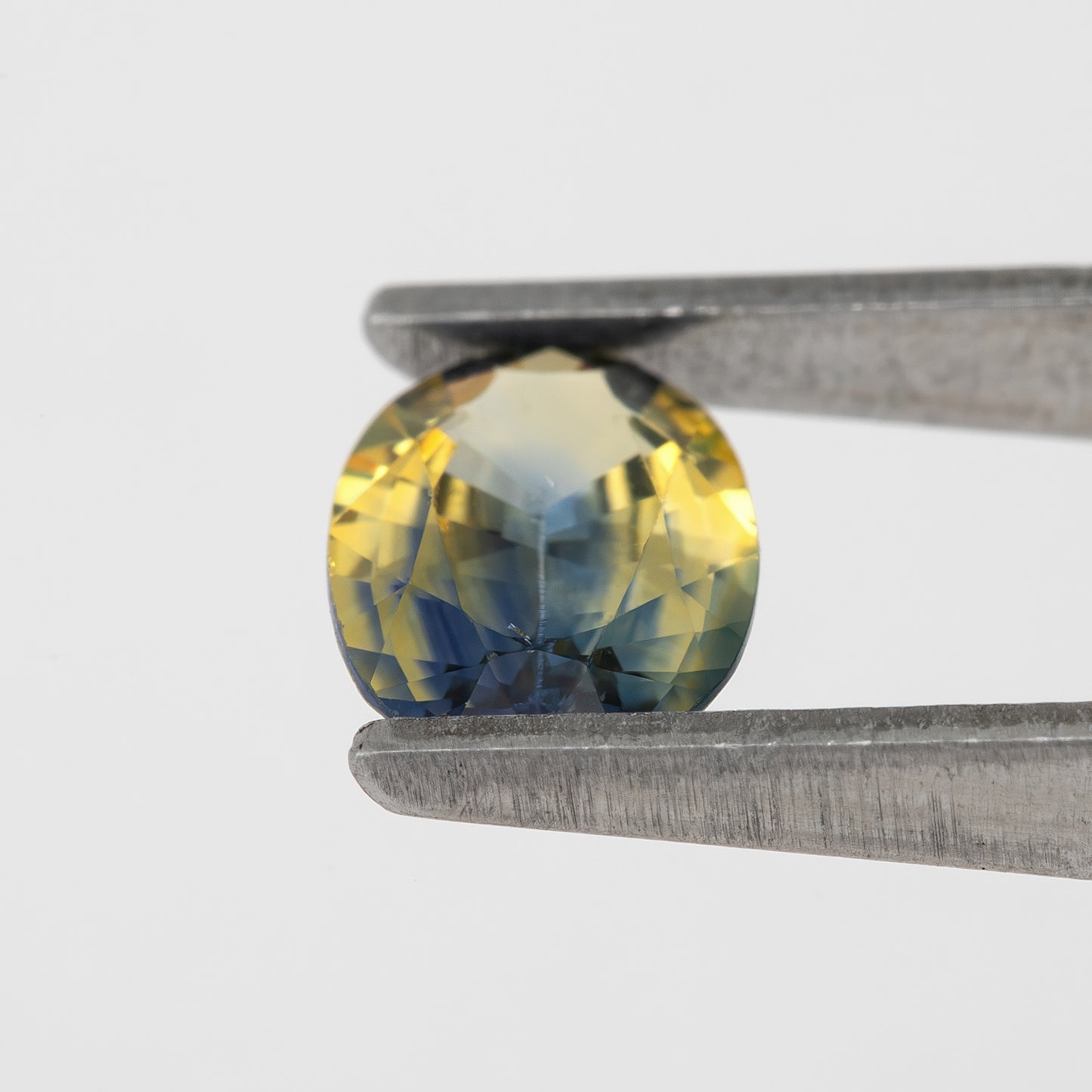 Bicolor – Blue and Champagne Yellow Sapphire 0.94 Ct | Oval Cut Untreated Natural Gemstone | Loose Ceylon Stone for Custom Jewelry Design