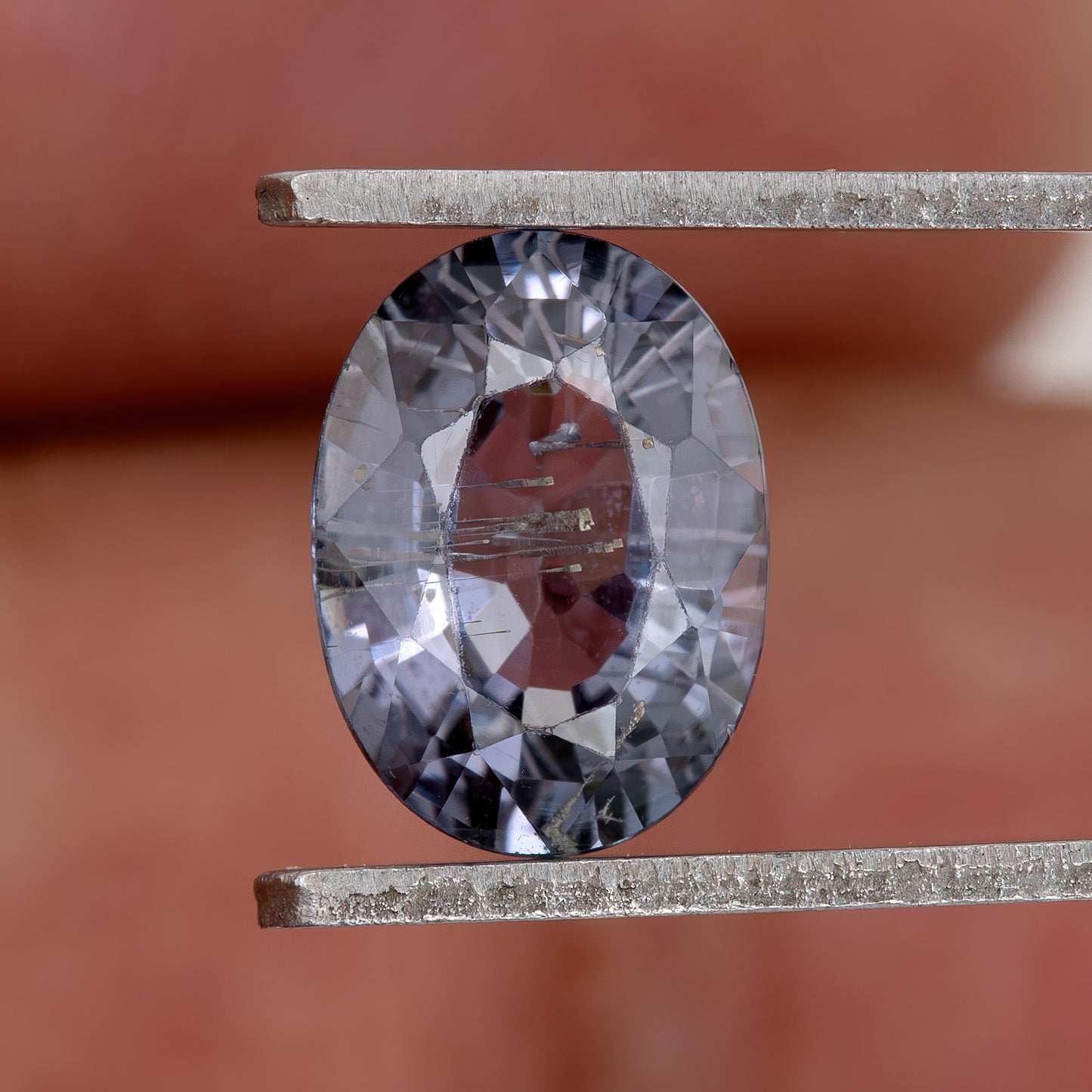 Silvery Violet Blue Bicolor Sapphire | 1.08 Ct Natural Untreated Oval Cut Gem | Eye-Catching Center Stone for Ring | Collector's Gemstone