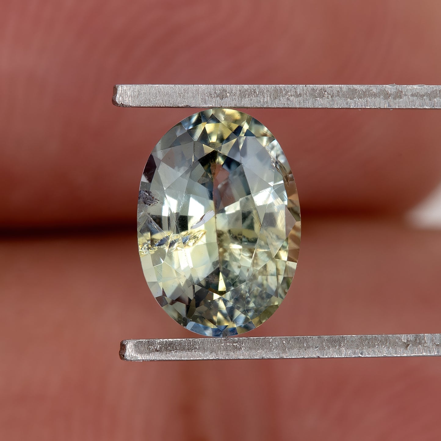 Champagne Yellow Blue Bicolor Sapphire | 1.05 Ct Natural Untreated Oval Cut Gem | Eye Clean Stone for Ring or Pendant | Fine Jewelry Use