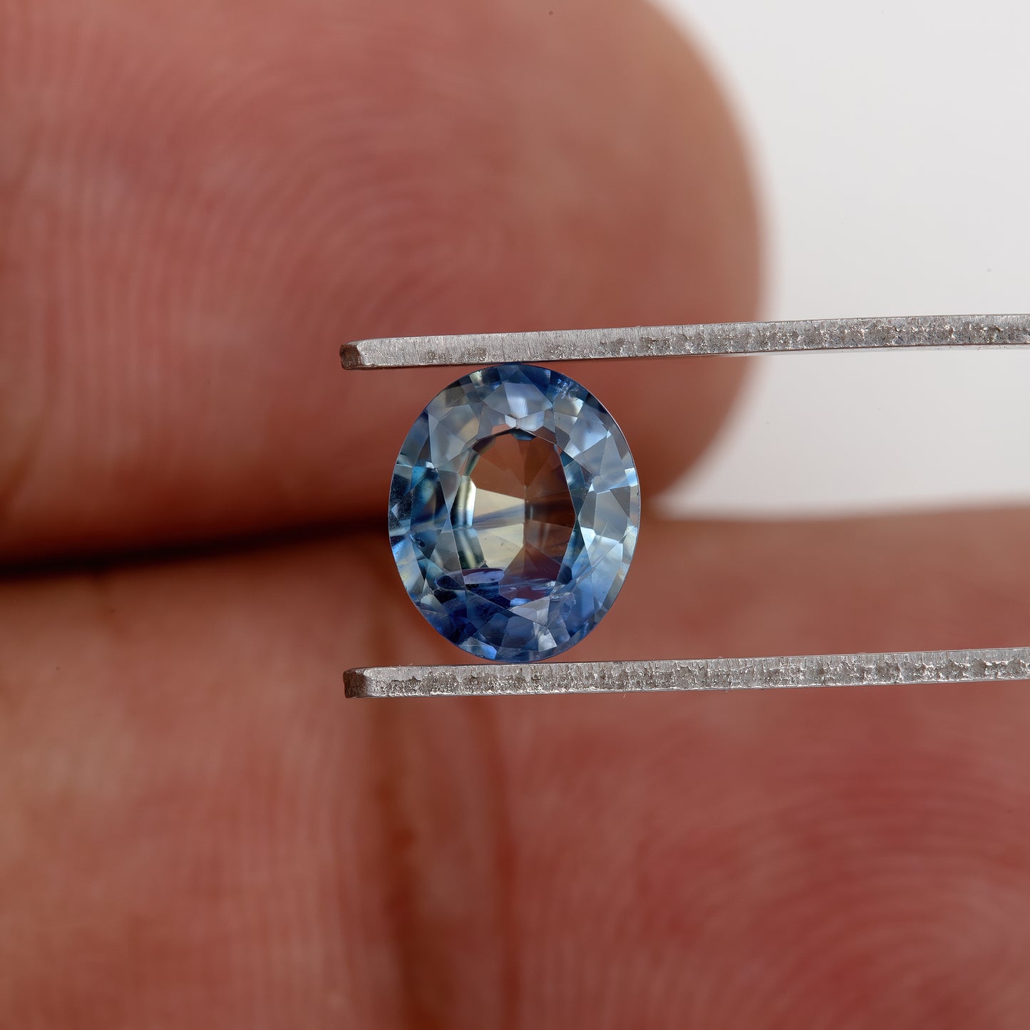 Blue Champagne Yellow Bicolor Sapphire | 0.99 Ct Natural Untreated Oval Cut | Eye Clean Gem for Fine Jewelry or Statement Ring