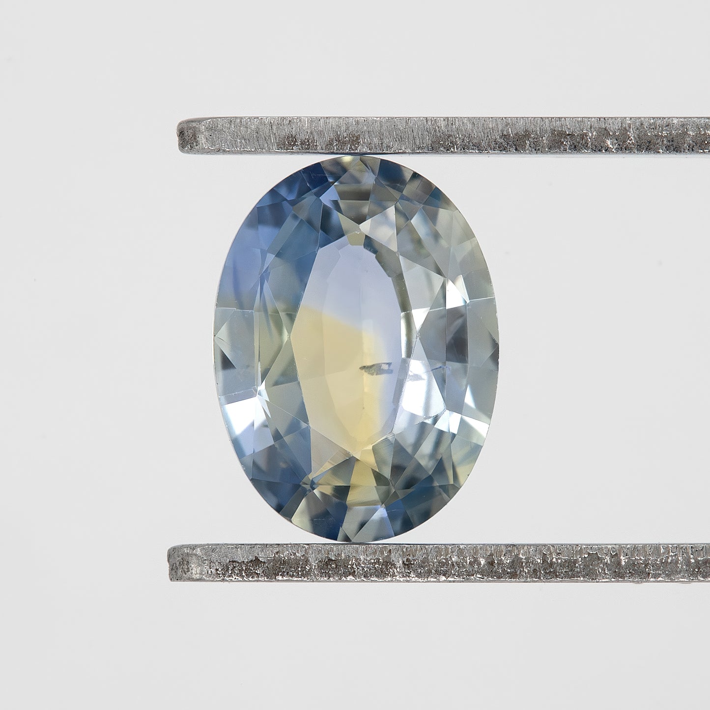 Champagne Yellow Blue Bicolor Sapphire | 0.88 Ct Natural Untreated Oval Cut Gem | Eye Clean Stone for Ring | Rare Luxury Jewelry Gem