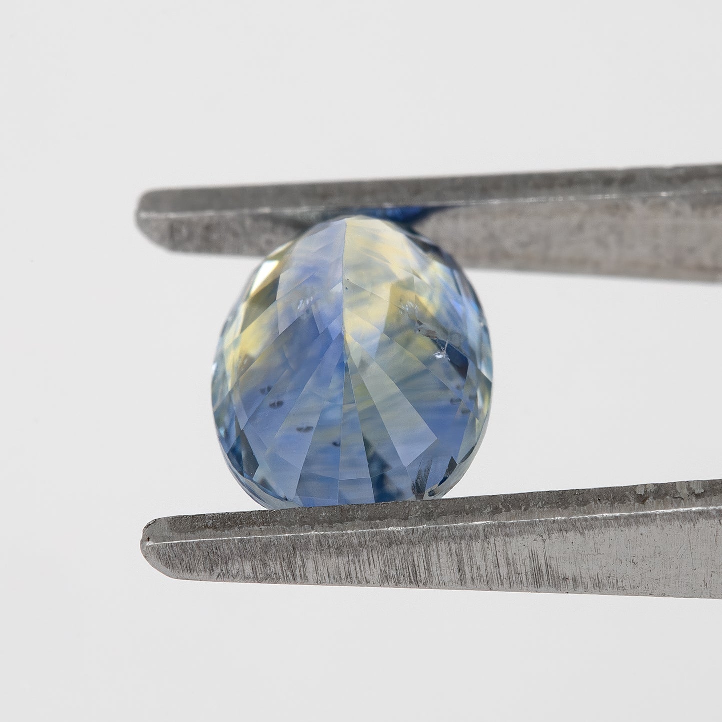 Blue Champagne Yellow Bicolor Sapphire | 1.17 Ct Natural Untreated Oval Cut Gem | Eye Clean Rare Stone for Premium Jewelry Design