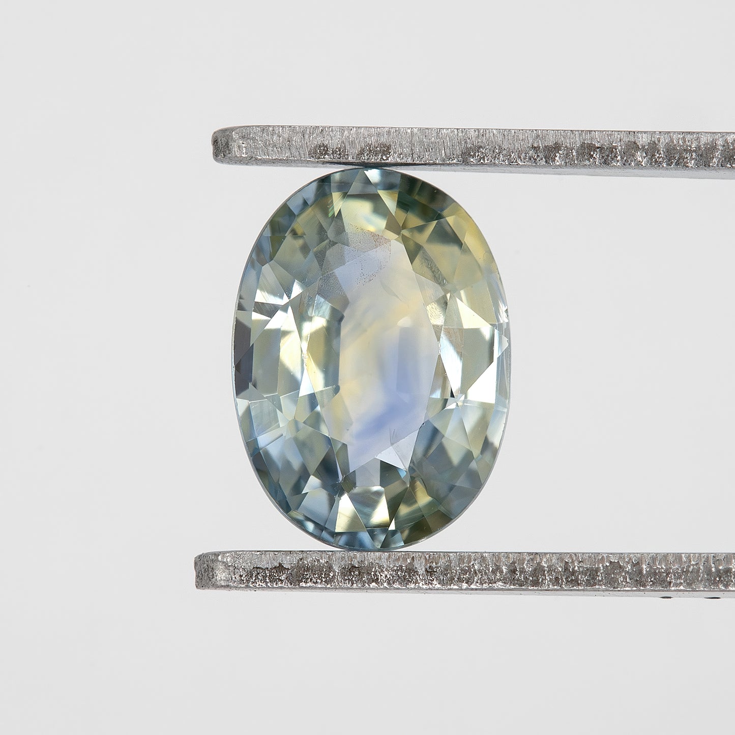 Champagne Yellow Blue Bicolor Sapphire | 1.06 Ct Natural Untreated Oval Cut Gemstone | Eye Clean Stone for Fine Rings or Jewelry Designs