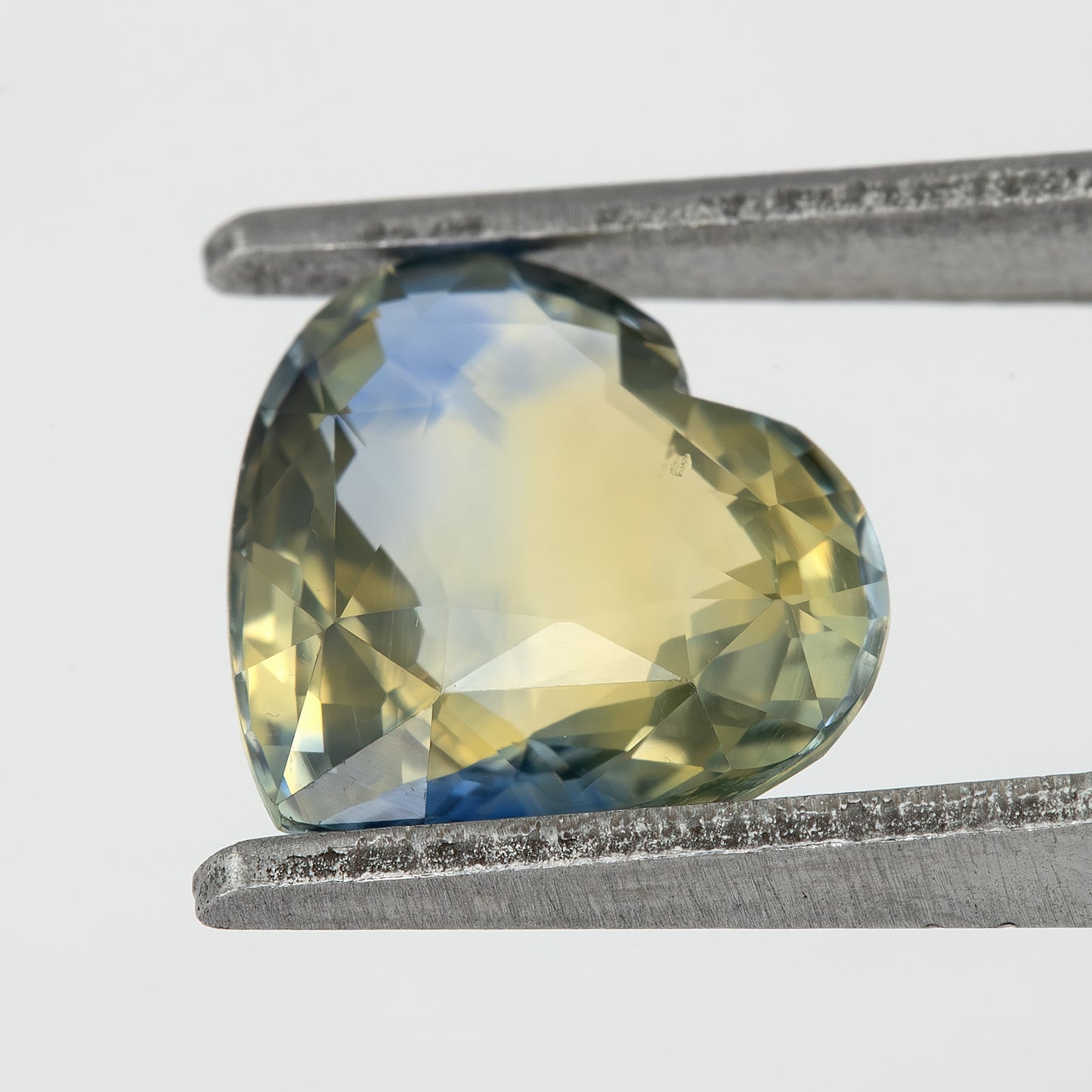 Champagne Yellow and Blue Sapphire | 2.21 Ct Heart Cut Unheated Gemstone | Bold Center Stone for Fine Ring or Pendant Jewelry