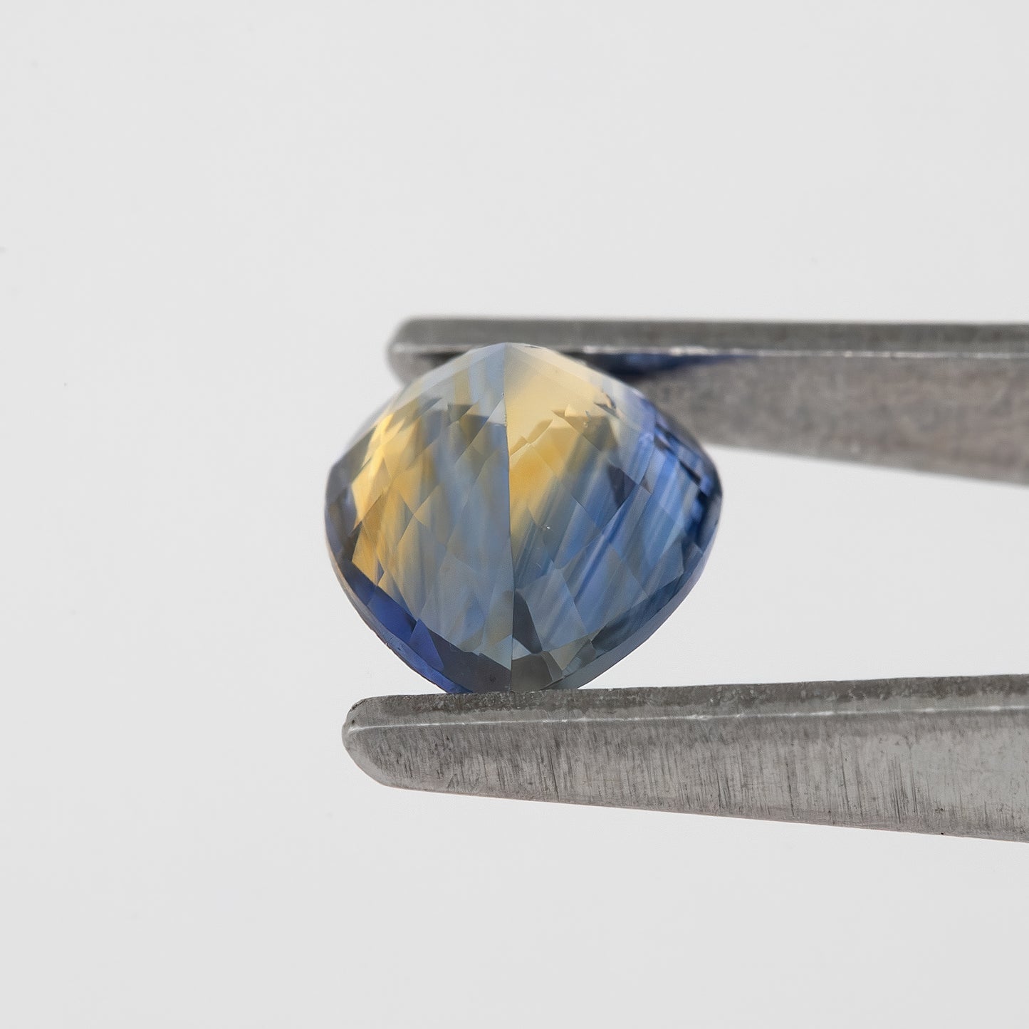 Golden Blue Bicolor Sapphire | 0.84 Ct Natural Unheated Pear Cut | Eye Clean Teardrop Gem for Fine Jewelry & Rings