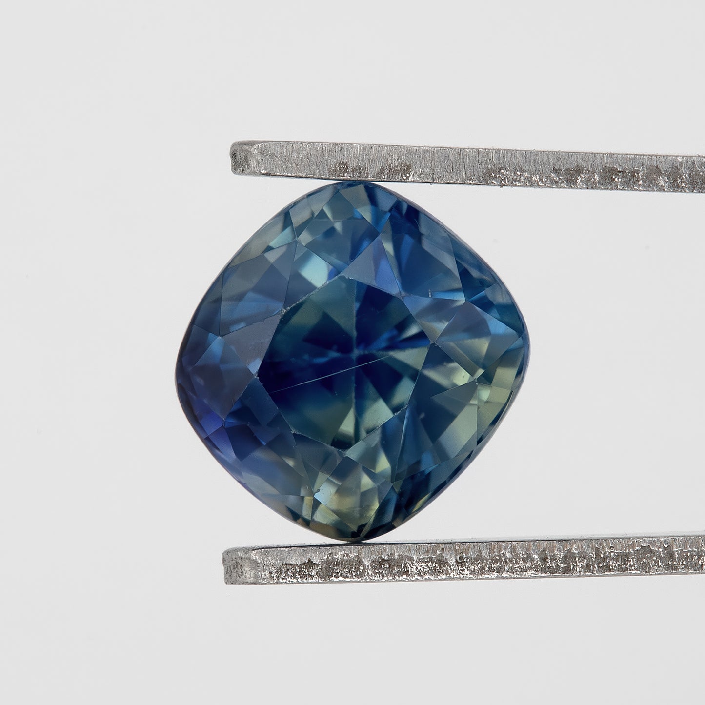 Twilight Blue & Champagne Sapphire | 1.48 Ct Cushion Cut Natural Unheated Gem | Eye Clean Stone for Heirloom Rings & Fine Jewelry