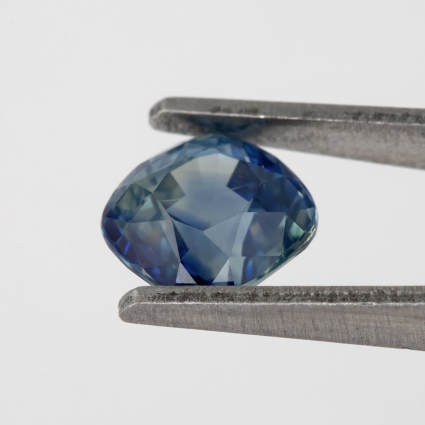 Twilight Blue & Champagne Sapphire | 1.48 Ct Cushion Cut Natural Unheated Gem | Eye Clean Stone for Heirloom Rings & Fine Jewelry