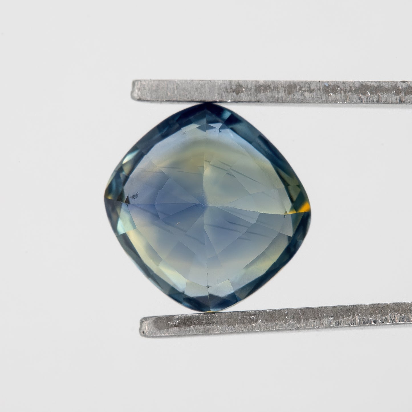 Twilight Blue & Champagne Sapphire | 1.48 Ct Cushion Cut Natural Unheated Gem | Eye Clean Stone for Heirloom Rings & Fine Jewelry