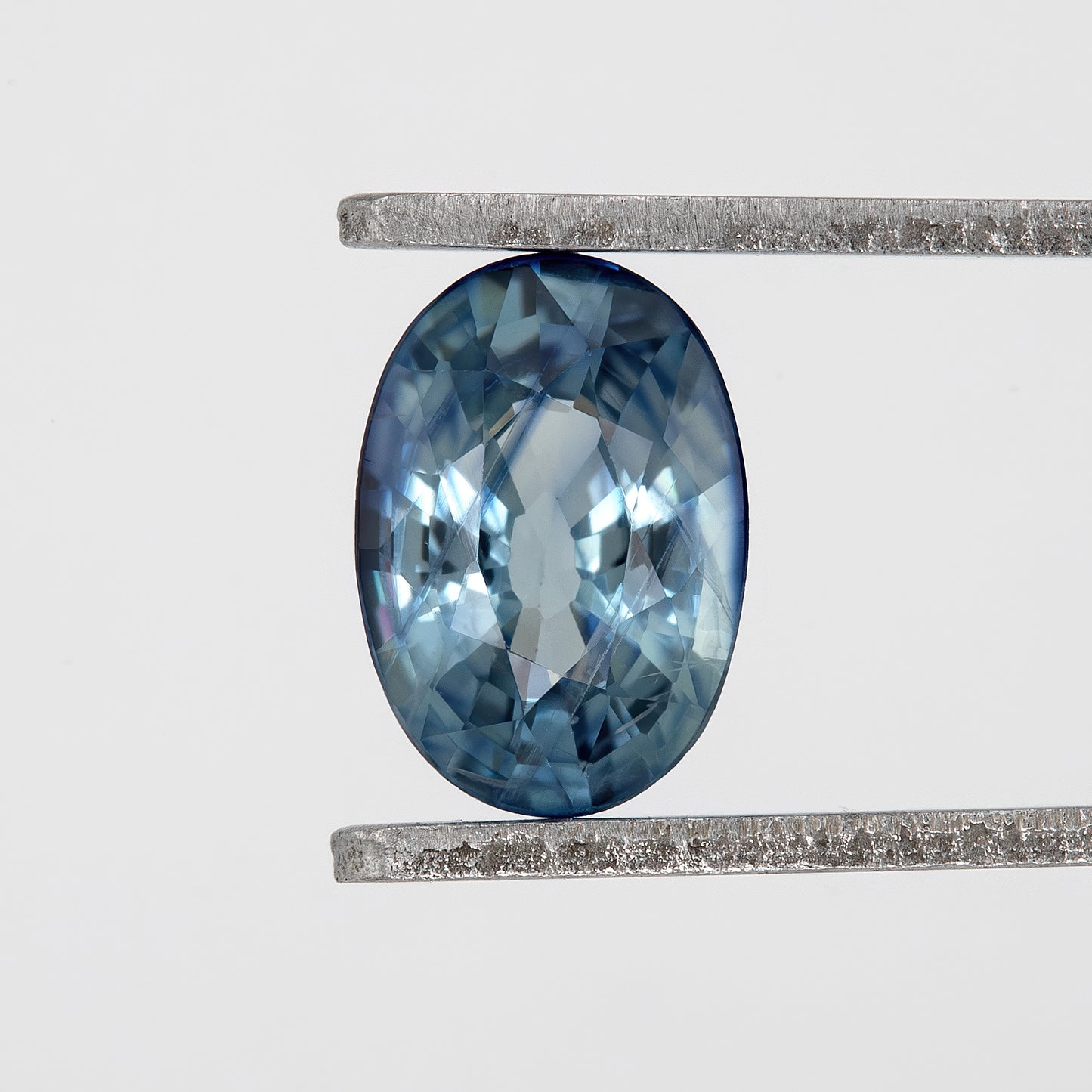 Steel Blue Champagne Sapphire | 0.74 Ct Oval Cut Untreated Natural Gemstone | Rare Bicolor Sapphire for Jewelry or Statement Ring