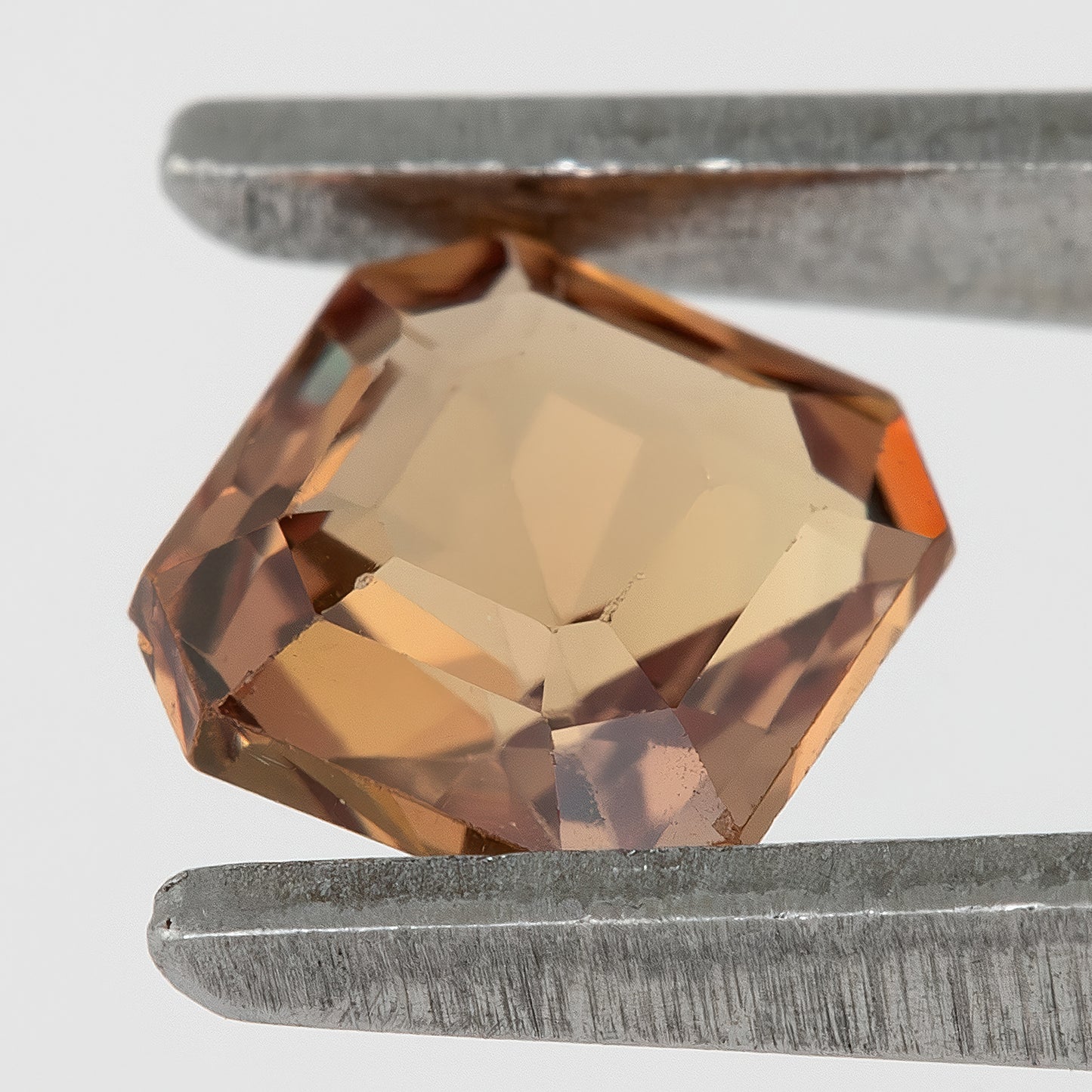 Honey Brown 0.79 Ct Asscher Cut Natural Sapphire | Heated | Visible Inclusions | Earthy Gem for Custom Rings, Pendants & Fine Jewelry
