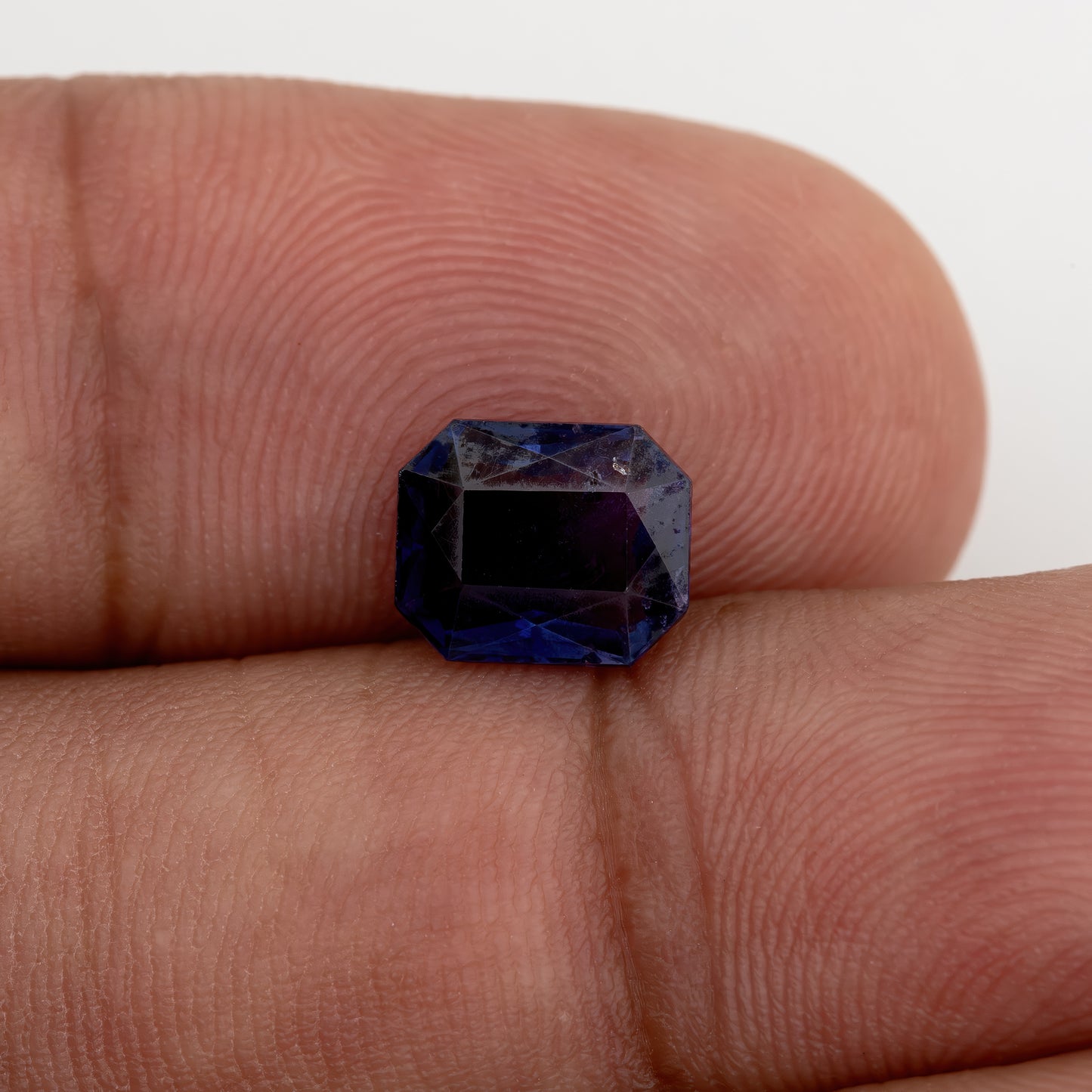 Deep Royal Blue with Violet Undertone Sapphire | 2.07ct Emerald Cut Heated Natural Gemstone | For Engagement Rings and Fine Jewelry Designs