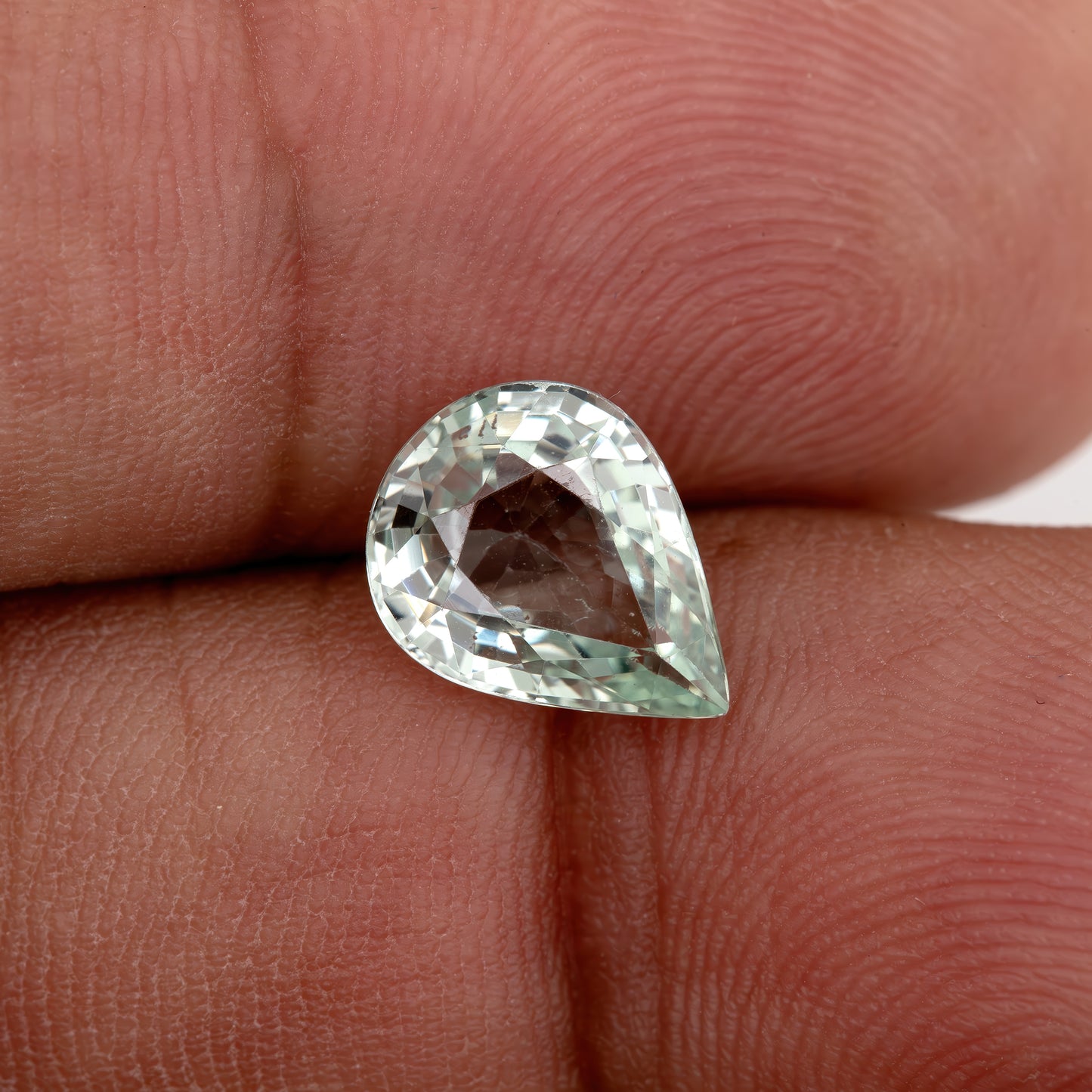 Pastel Green Sapphire 2.24 Ct | Pear Cut Heated Natural Gemstone | Eye-Clean Rare Sapphire for Rings & Pendants | Fine Jewelry Making
