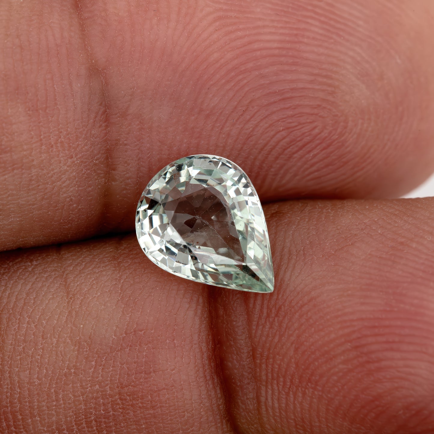 Pastel Green Sapphire 2.24 Ct | Pear Cut Heated Natural Gemstone | Eye-Clean Rare Sapphire for Rings & Pendants | Fine Jewelry Making