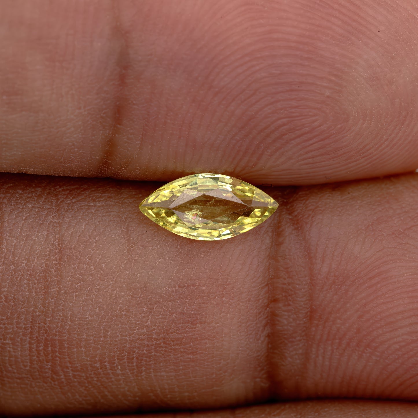 Bright Yellow Sapphire 0.69 Ct | Marquise Cut Heated Loose Gemstone | Eye-Clean Mined Sapphire for Rings or Jewelry | Custom Design Ready