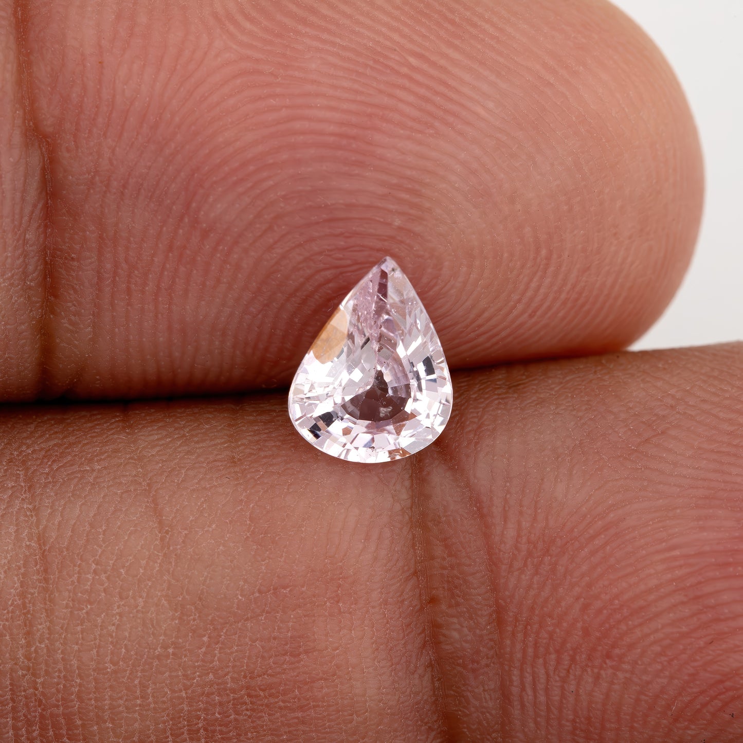 Light Pastel Pink Sapphire 1.05 Ct | Pear Cut Heated Loose Gemstone | Perfect for Dainty Engagement Rings or Fine Custom Jewelry