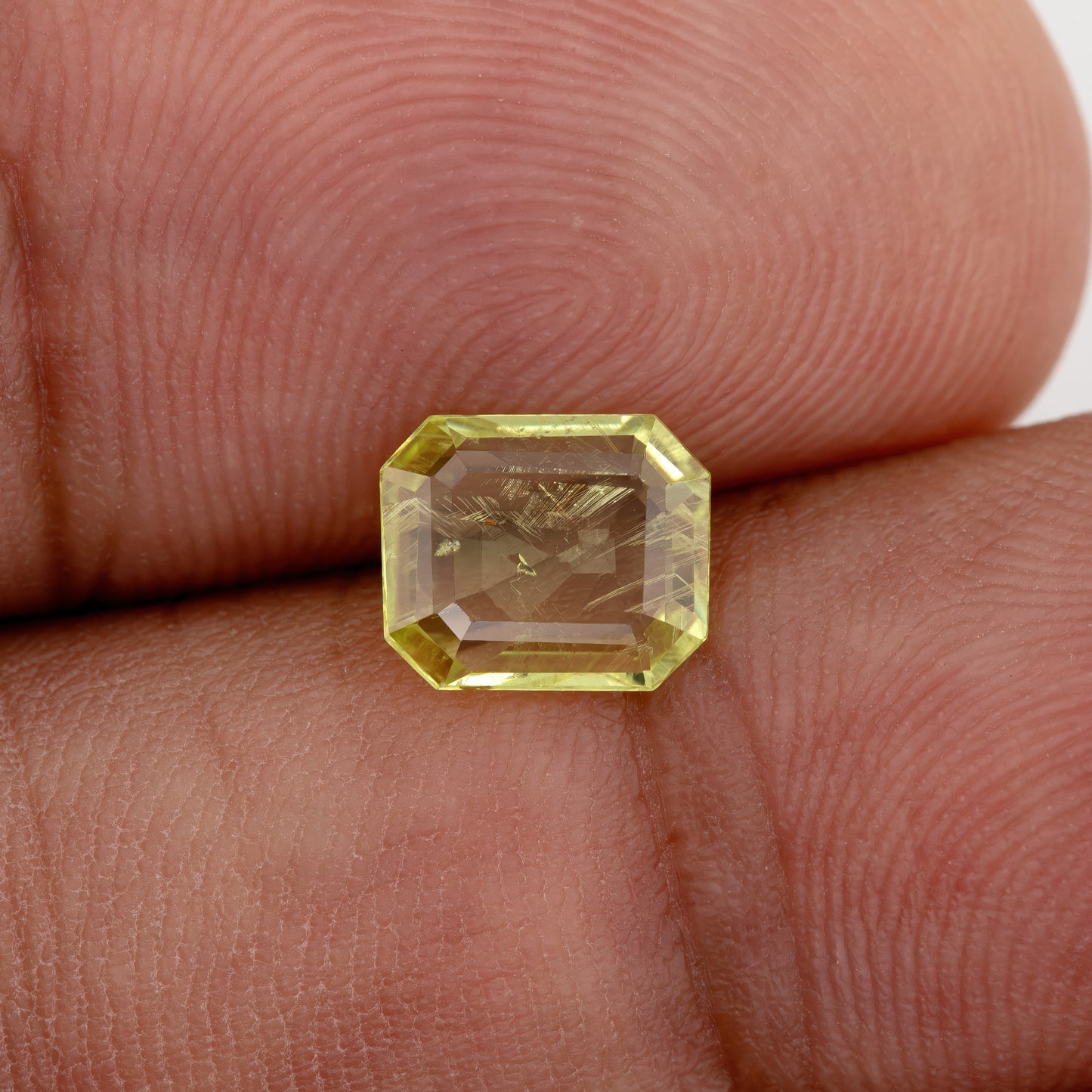 Bright Lemon Yellow Sapphire 1.34 Ct | Heated Emerald Cut Natural Gemstone | Unique Yellow Sapphire for Rings & Fine Jewelry