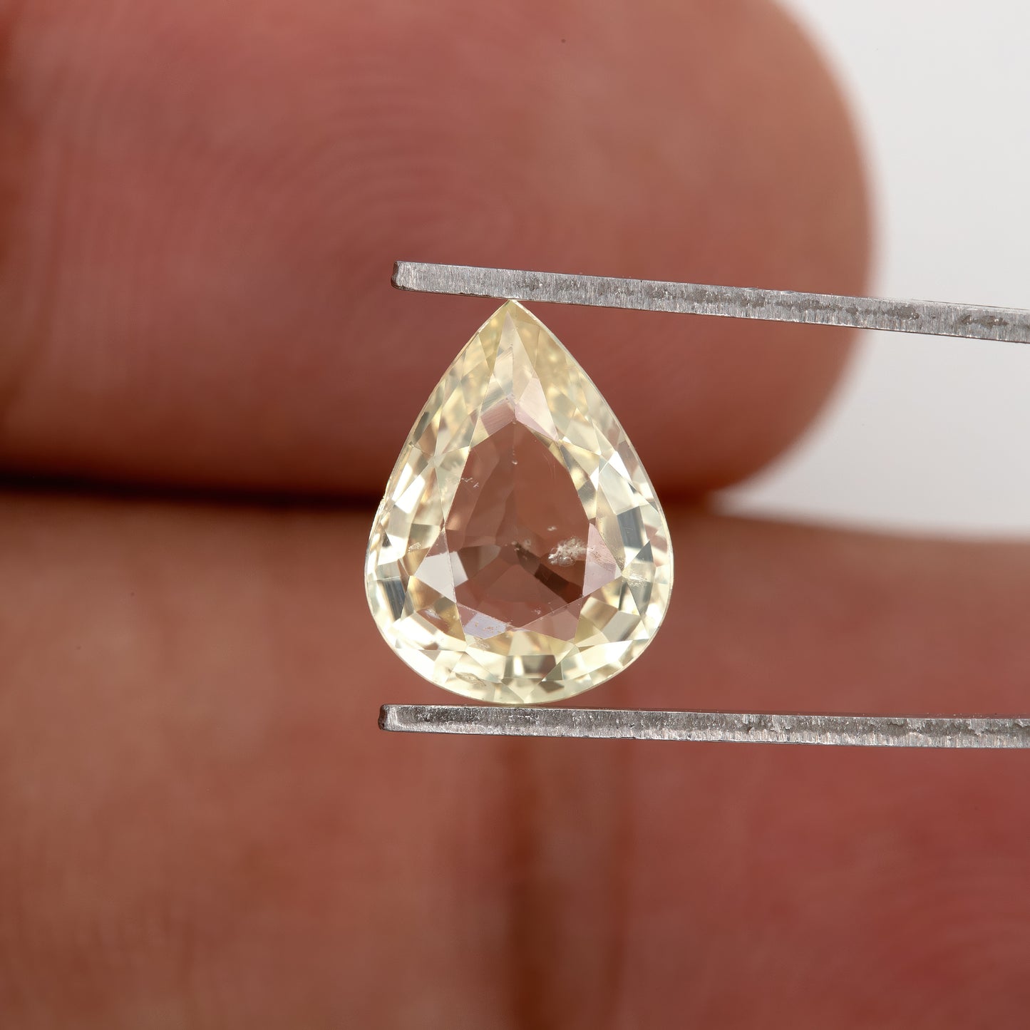 Soft Golden Yellow Sapphire Pear Cut | 2.08ct Heated Natural Gemstone | Loose Stone for Engagement Ring | Pendant | Fine Jewelry