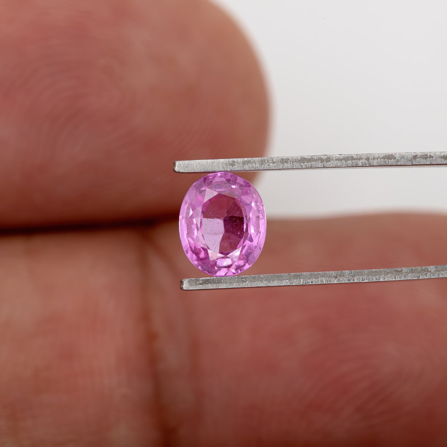 Vivid Pink Sapphire | 0.74 Carat Oval Cut Heated Sapphire | Bright Natural Gemstone for Petite Rings, Pendants & Artisan Jewelry Designs