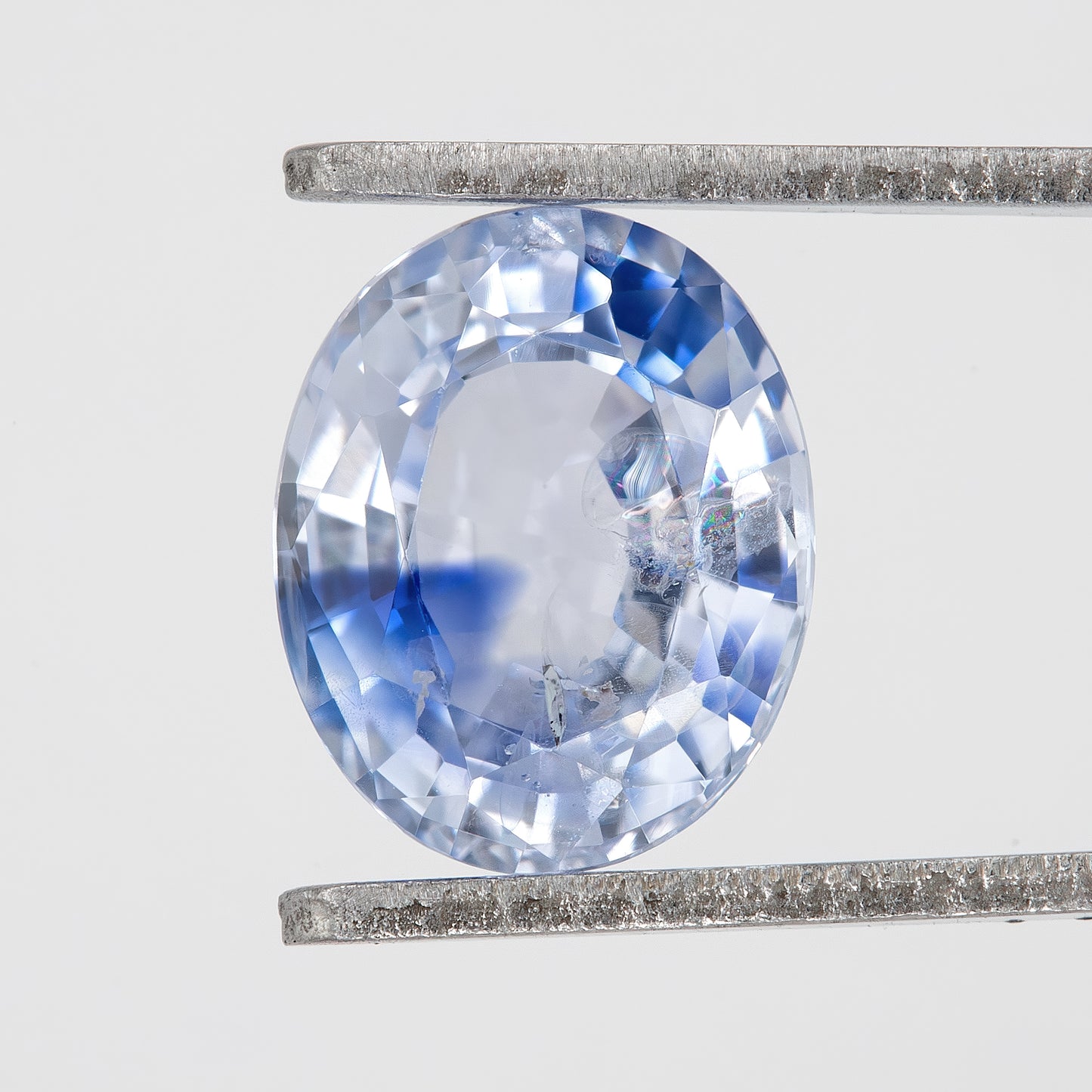 Violet Blue Zoning Sapphire | 1.74 Carat Oval Cut Heated Sapphire | Natural Artistic Color-Play Gemstone for Unique Rings & Fine Jewelry