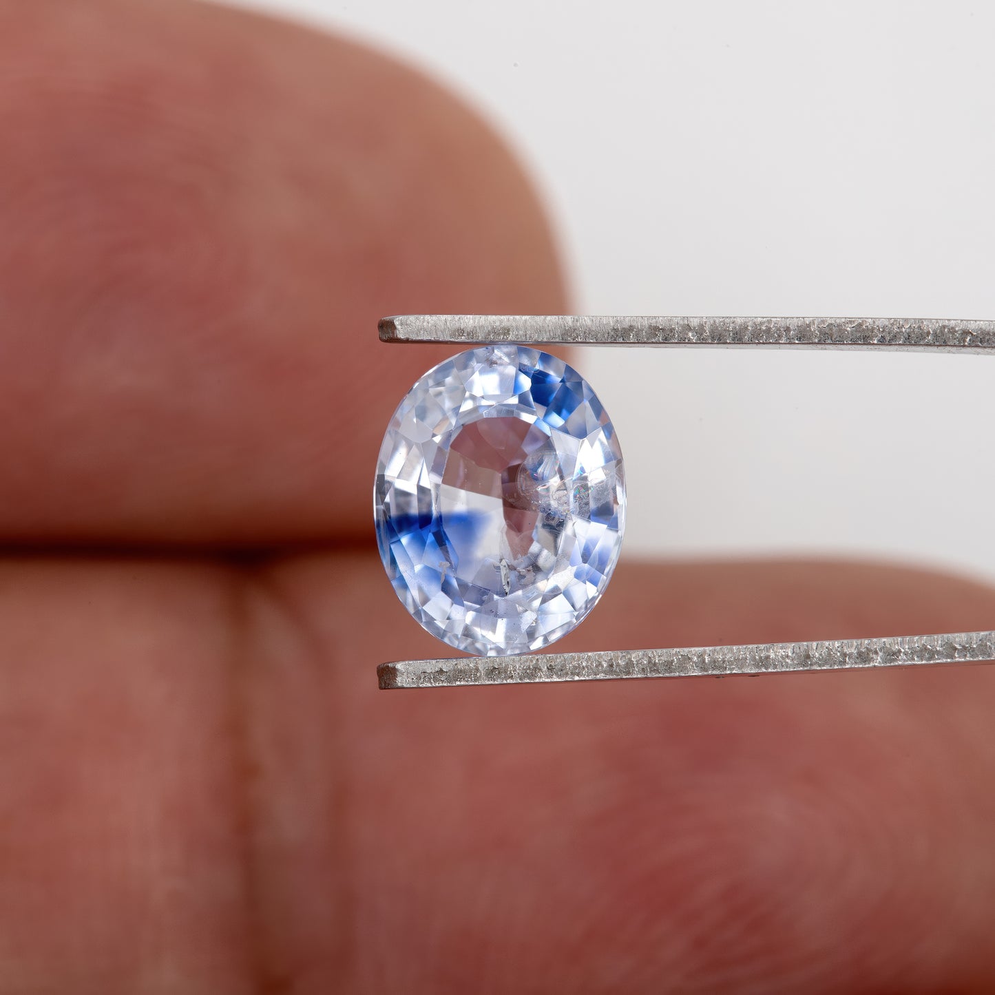 Violet Blue Zoning Sapphire | 1.74 Carat Oval Cut Heated Sapphire | Natural Artistic Color-Play Gemstone for Unique Rings & Fine Jewelry
