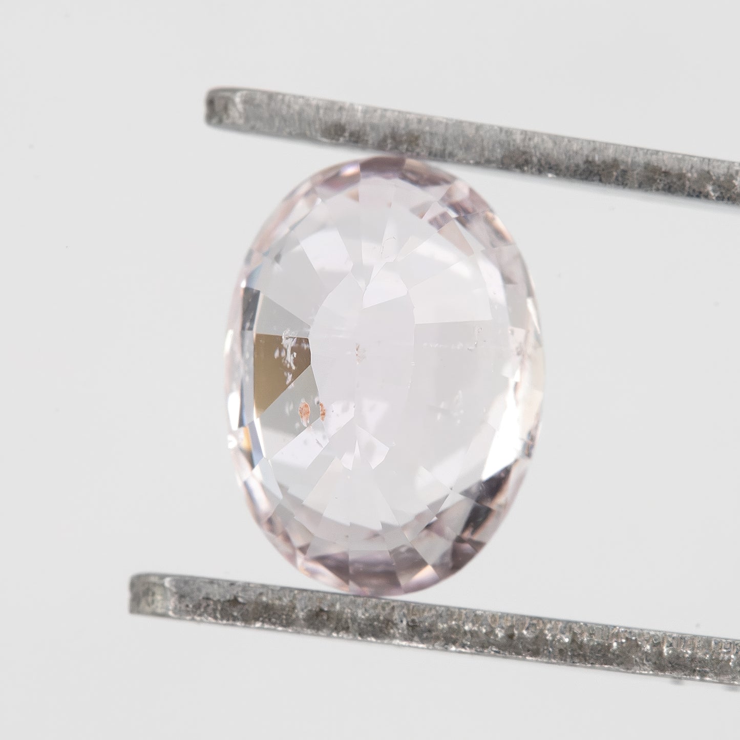 Pinkish Violet Oval Cut Sapphire | 1.13 Ct Heated Natural Sapphire | Pastel Purple Gemstone with Eye Inclusions for Fine Jewelry