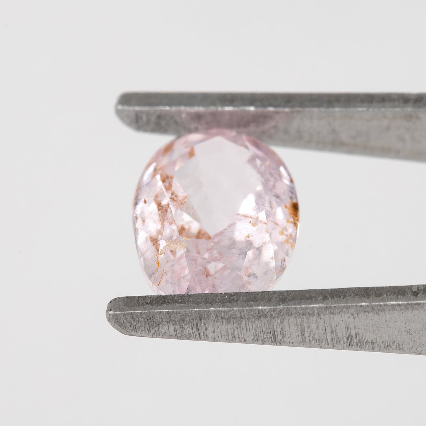 Blush Pink with Earthy Internal Tones Oval Sapphire | 1.16 Ct Heated Natural Sapphire | Unique Rustic Gemstone for Custom Fine Jewelry